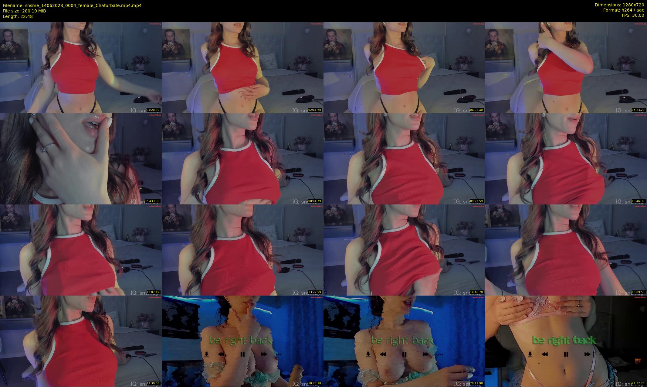 snsme — 23 minute Chaturbate female cam show recording, 720p, Jun 14, 2023