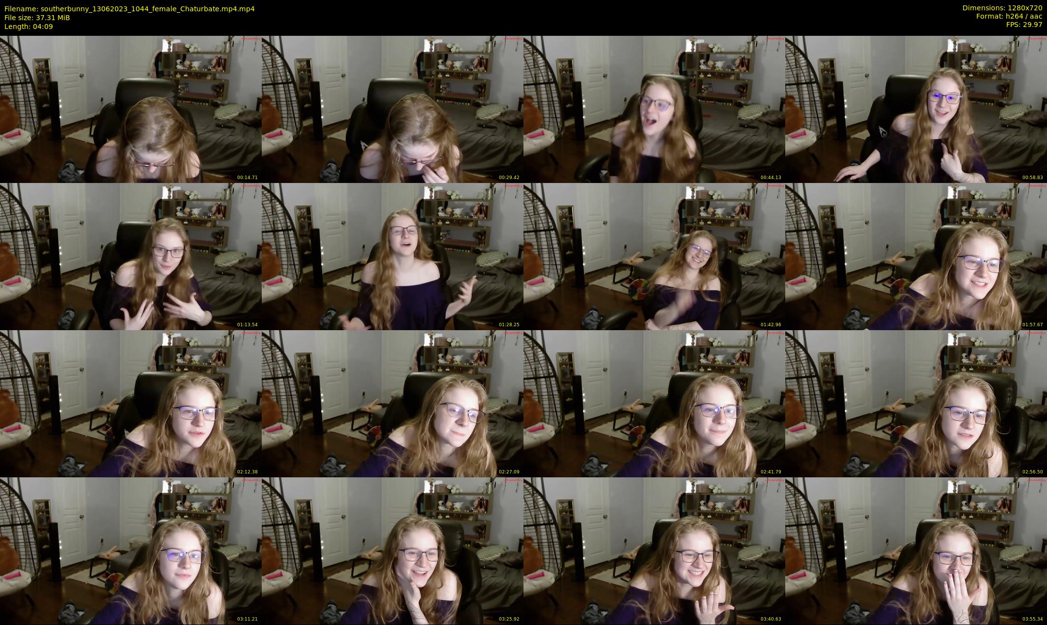 southerbunny — 5 minute Chaturbate female cam show recording, 720p, Jun 13, 2023