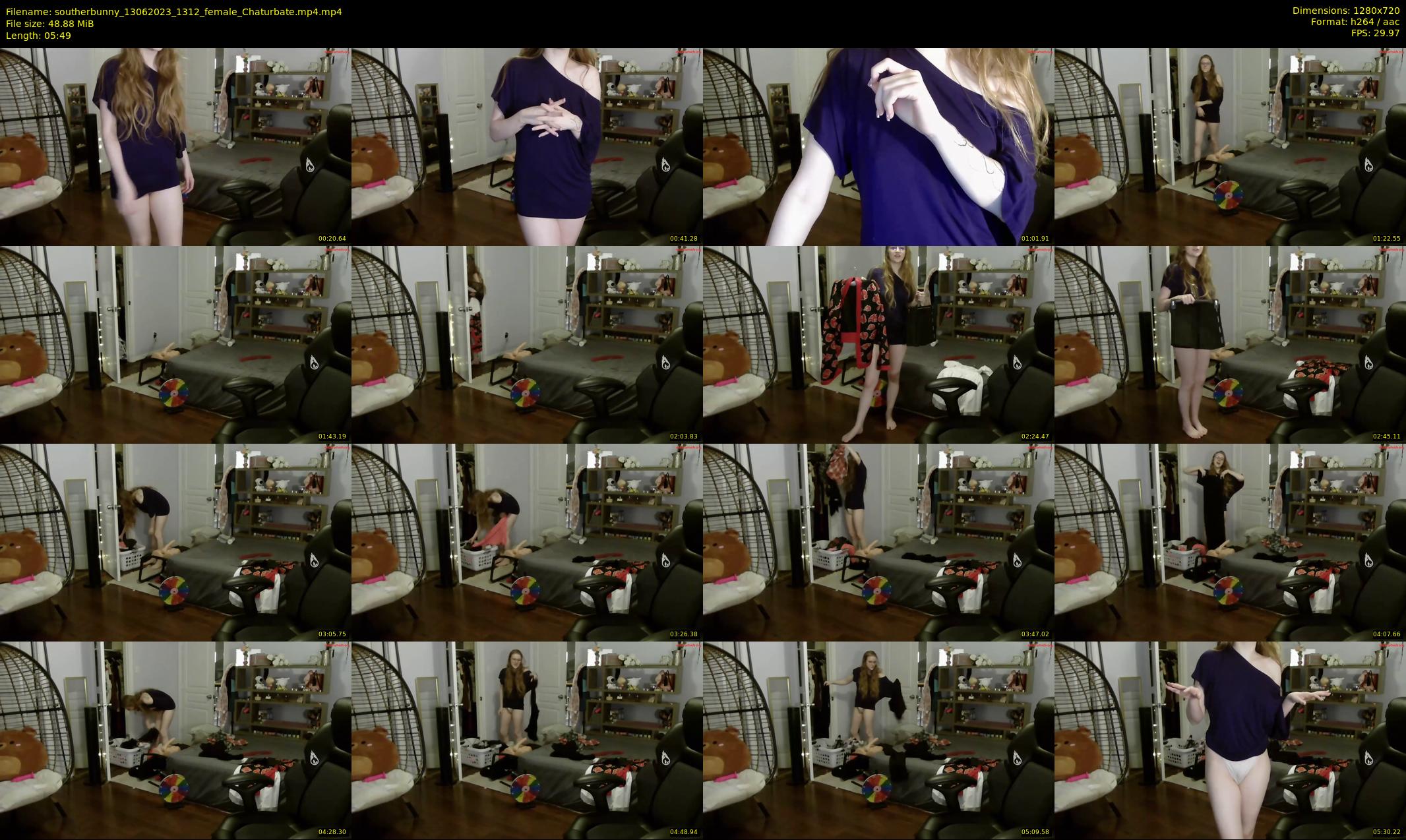 southerbunny — 6 minute Chaturbate female cam show recording, 720p, Jun 13, 2023