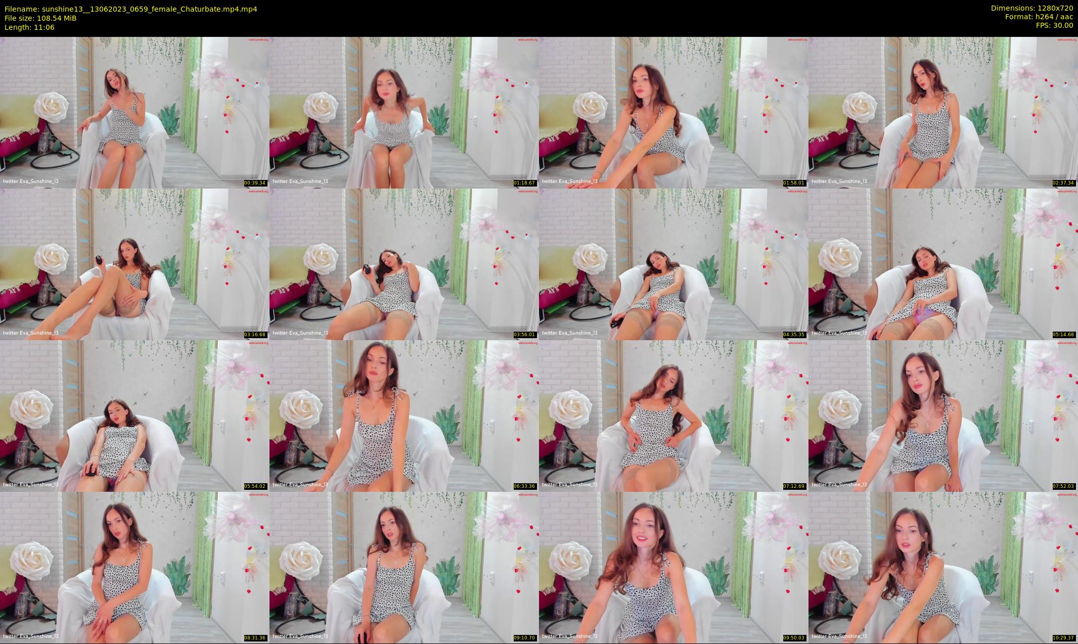 sunshine13_ — 12 minute Chaturbate female cam show recording, 720p, Jun 13, 2023