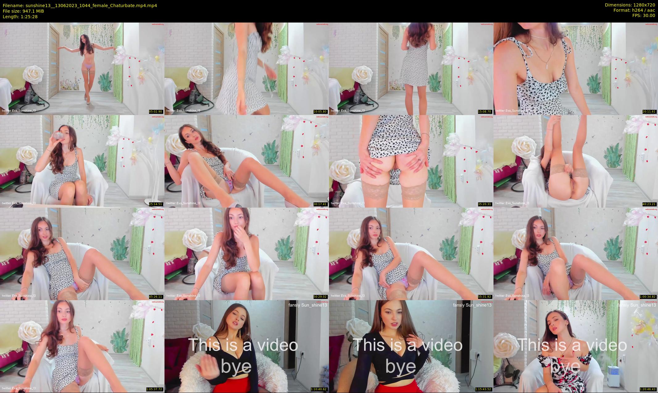 sunshine13_ — 86 minute Chaturbate female cam show recording, 720p, Jun 13, 2023
