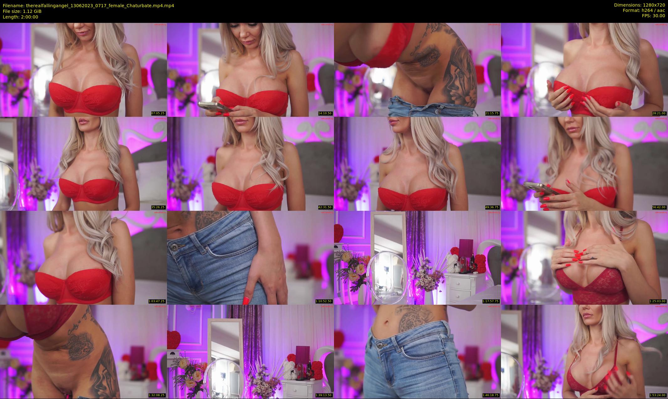 therealfallingangel — 120 minute Chaturbate female cam show recording, 720p, Jun 13, 2023
