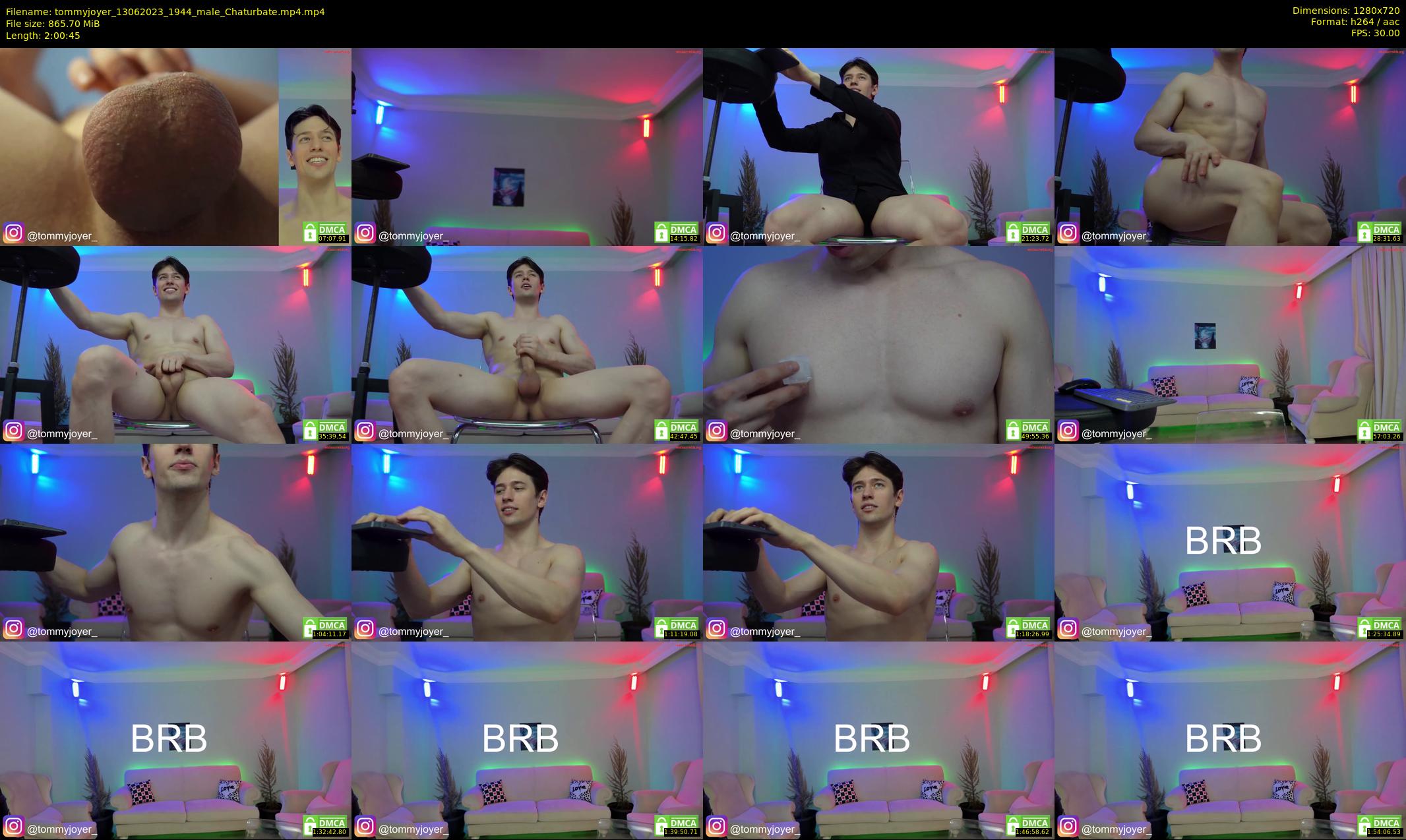 tommyjoyer — 121 minute Chaturbate male cam show recording, 720p, Jun 13, 2023