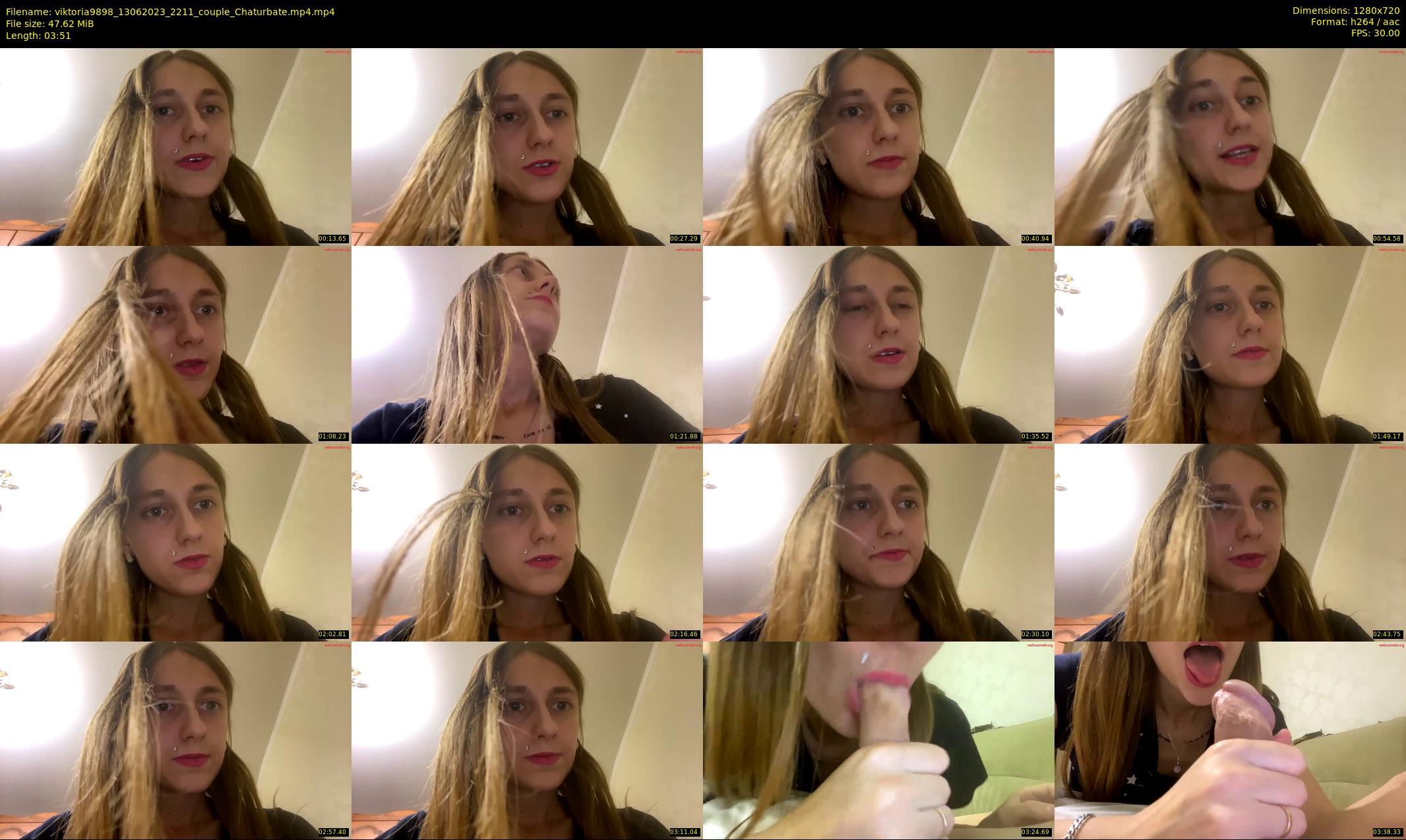 viktoria9898 — 4 minute Chaturbate couple cam show recording, 720p, Jun 13, 2023