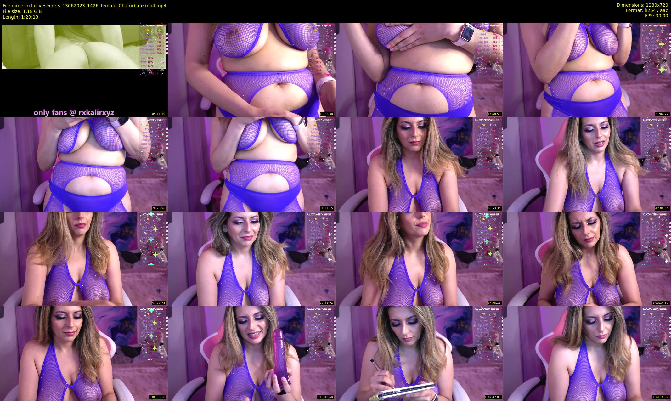 xclusivesecrets — 90 minute Chaturbate female cam show recording, 720p, Jun 13, 2023