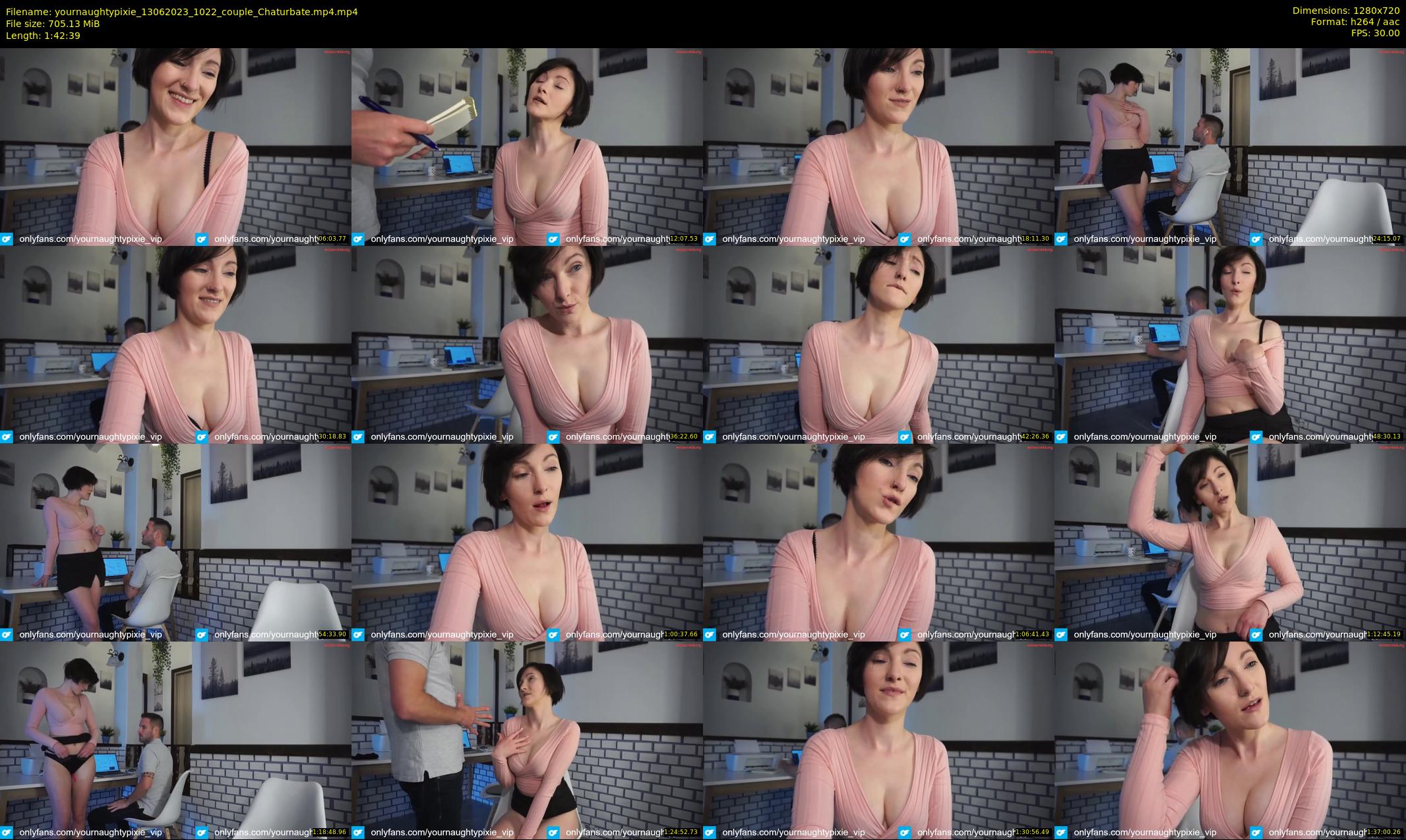 yournaughtypixie — 103 minute Chaturbate couple cam show recording, 720p, Jun 13, 2023