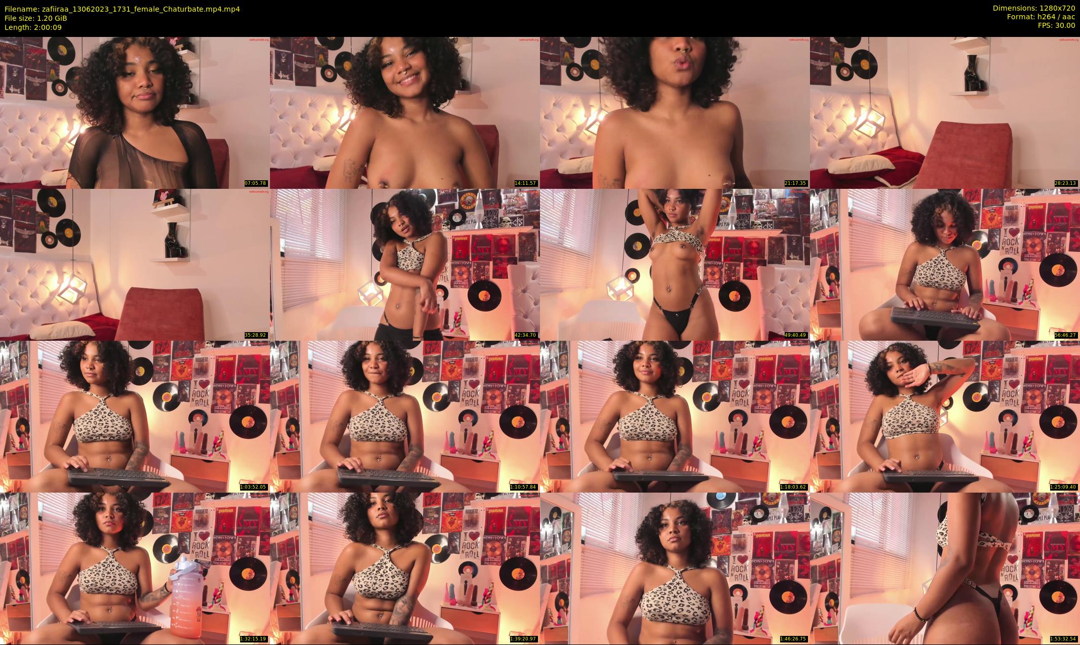 zafiiraa — 121 minute Chaturbate female cam show recording, 720p, Jun 13, 2023
