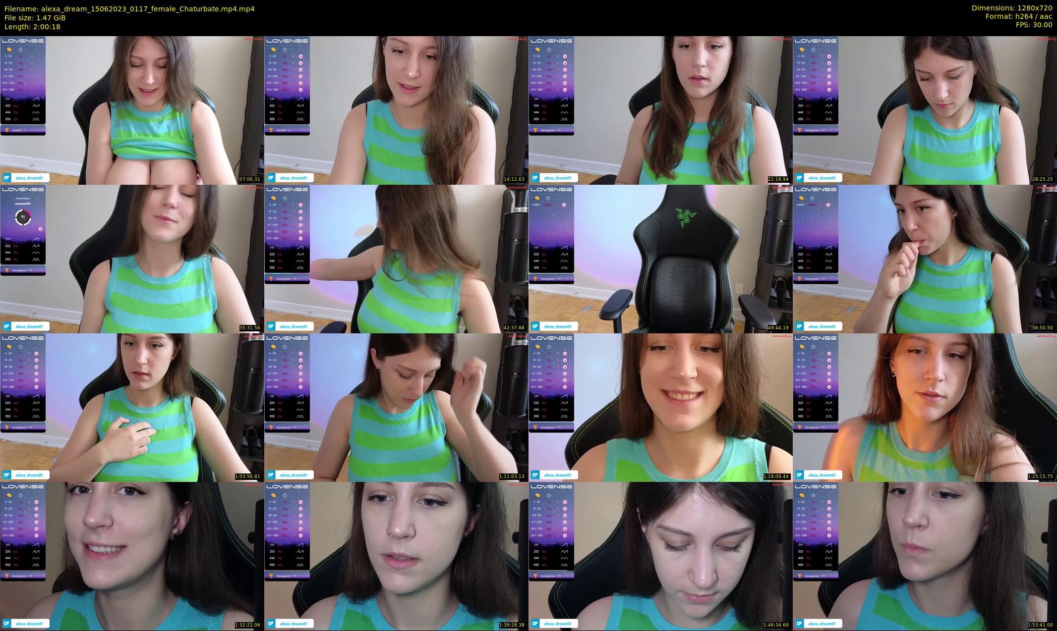 alexa_dream — 121 minute Chaturbate female cam show recording, 720p, Jun 15, 2023
