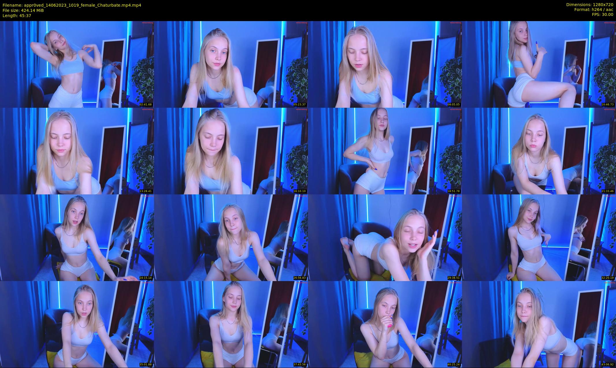 appr0ved — 46 minute Chaturbate female cam show recording, 720p, Jun 14, 2023