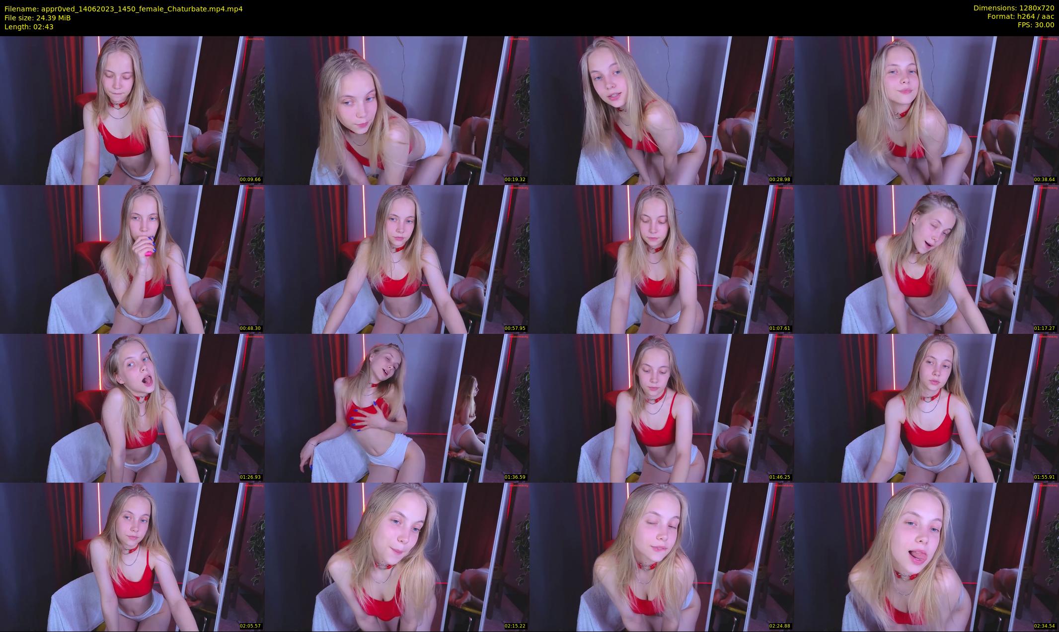 appr0ved — 3 minute Chaturbate female cam show recording, 720p, Jun 14, 2023