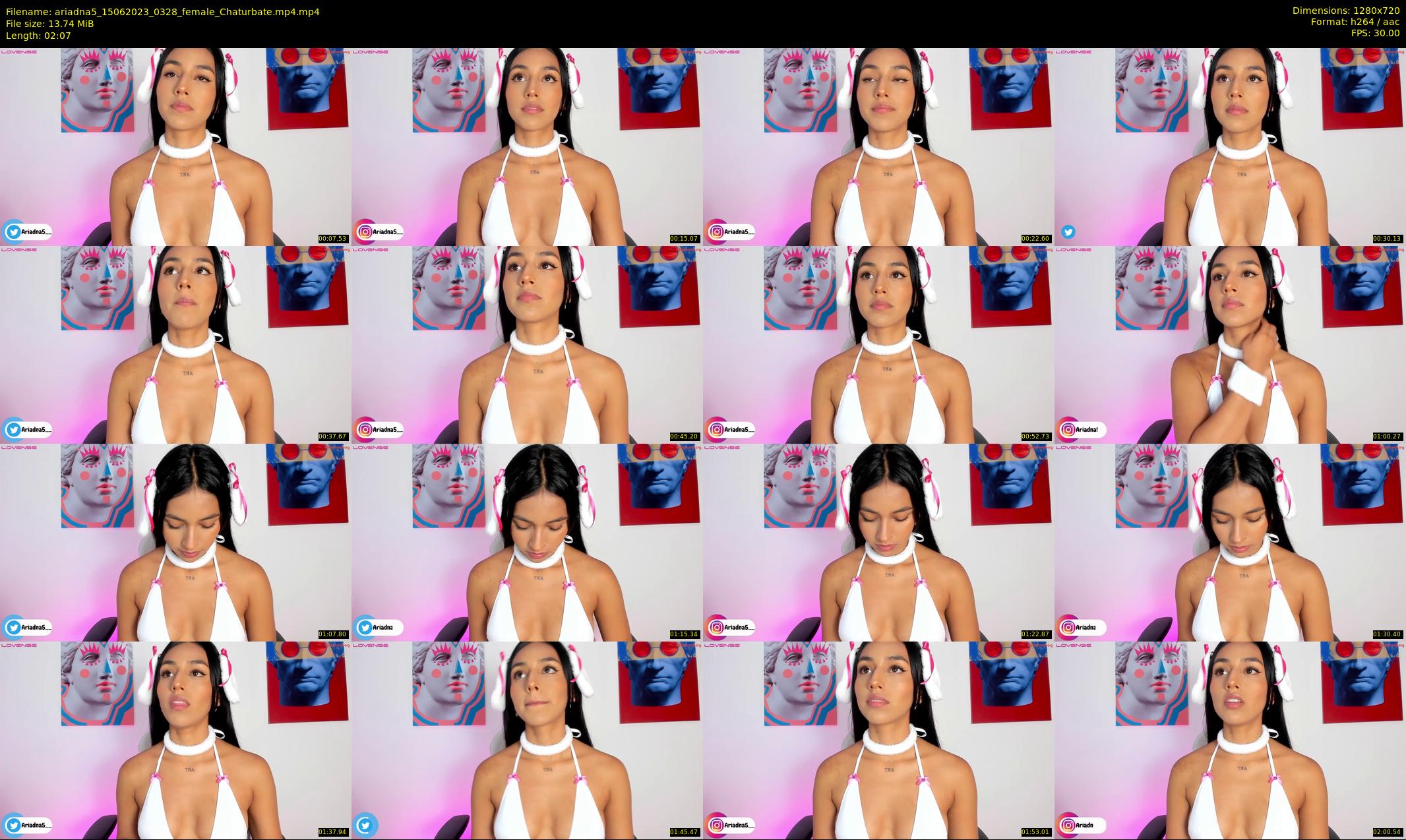 ariadna5 — 3 minute Chaturbate female cam show recording, 720p, Jun 15, 2023
