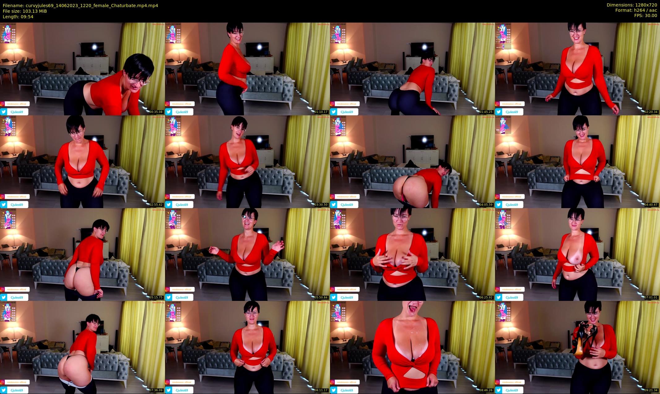 curvyjules69 — 10 minute Chaturbate female cam show recording, 720p, Jun 14, 2023