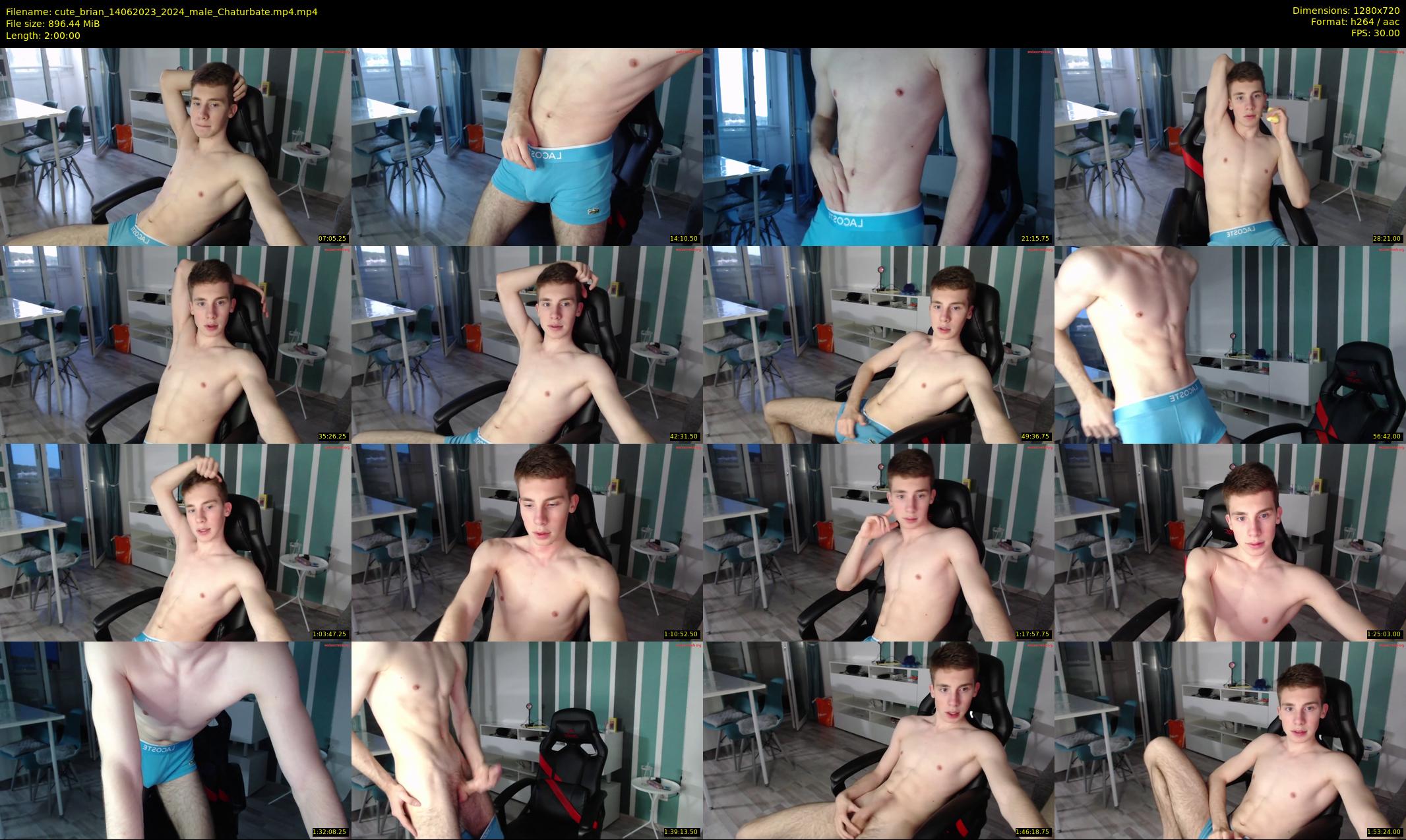 cute_brian — 120 minute Chaturbate male cam show recording, 720p, Jun 14, 2023