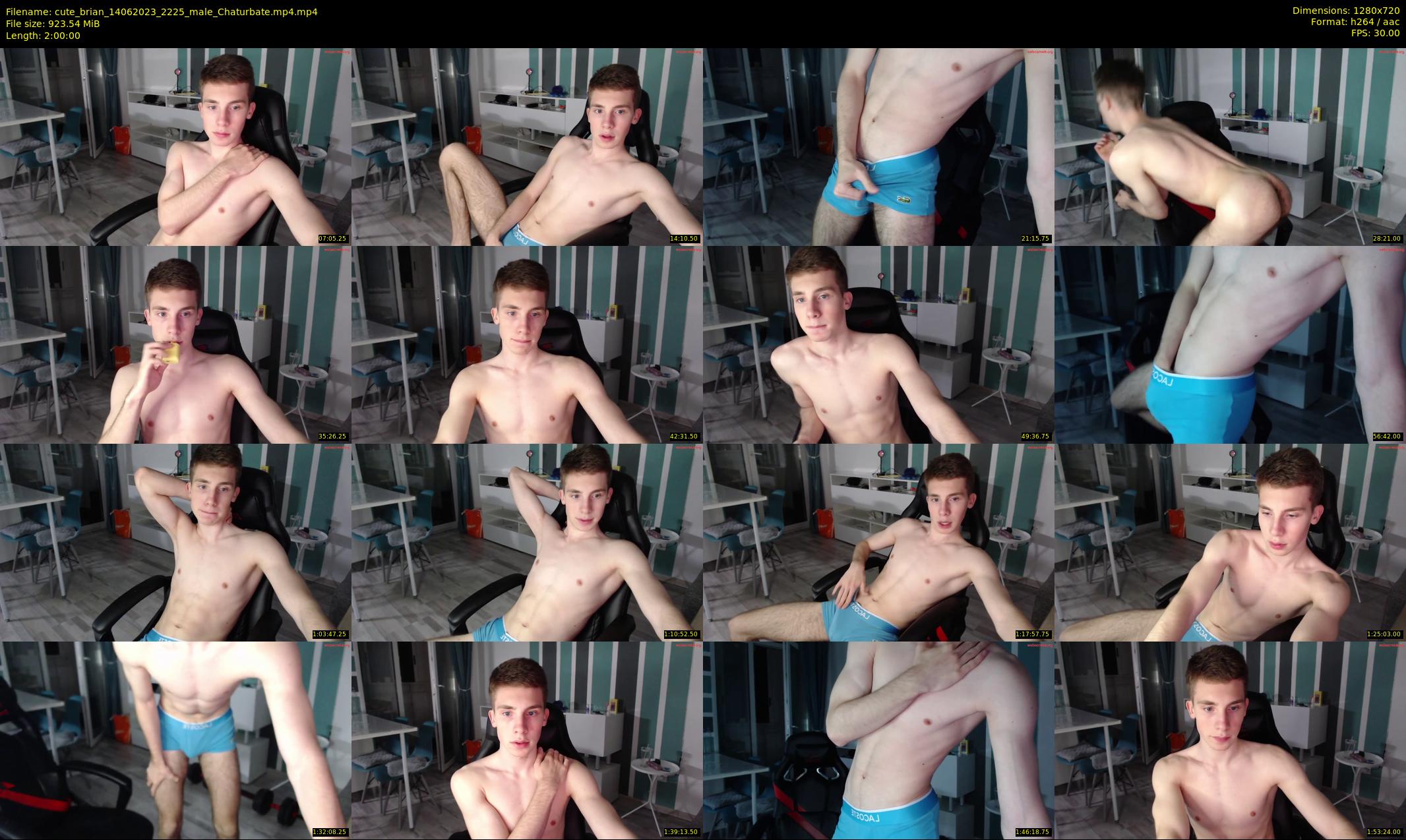 cute_brian — 120 minute Chaturbate male cam show recording, 720p, Jun 14, 2023