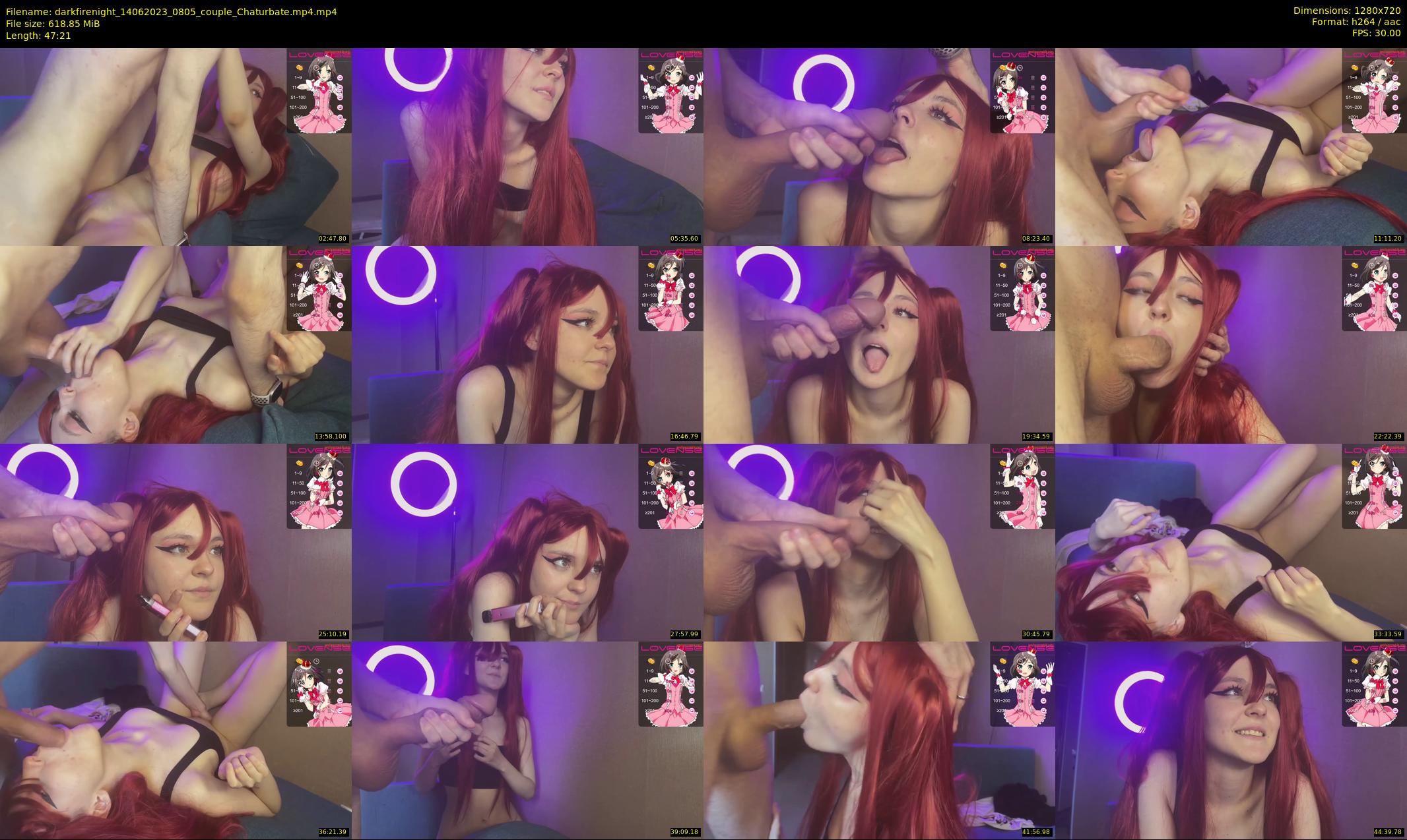 darkfirenight — 48 minute Chaturbate couple cam show recording, 720p, Jun 14, 2023
