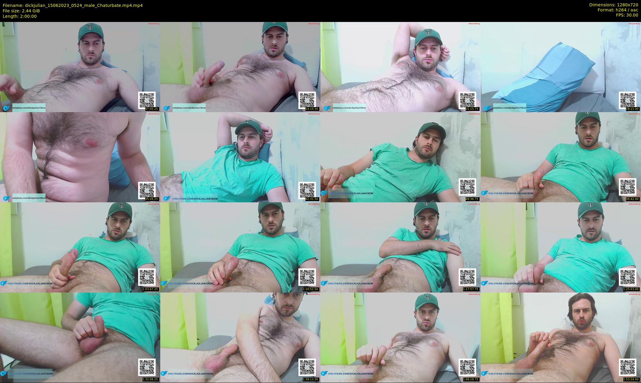 dickjulian — 120 minute Chaturbate male cam show recording, 720p, Jun 15, 2023
