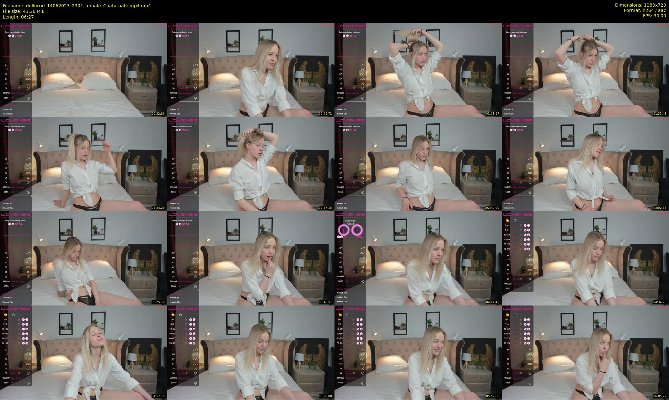 dollorrie — 7 minute Chaturbate couple cam show recording, 720p, Jun 14, 2023