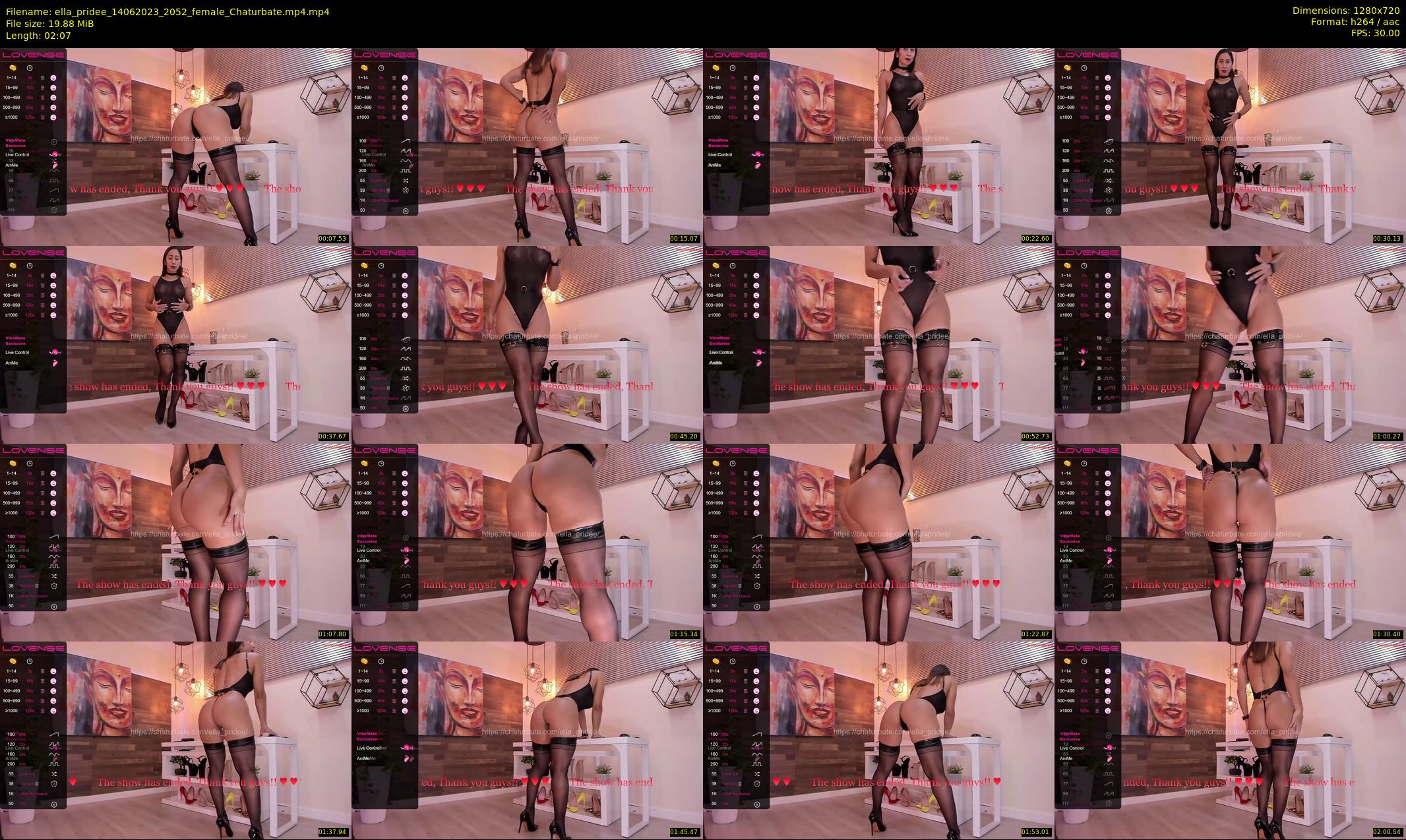 ella_pridee — 3 minute Chaturbate female cam show recording, 720p, Jun 14, 2023