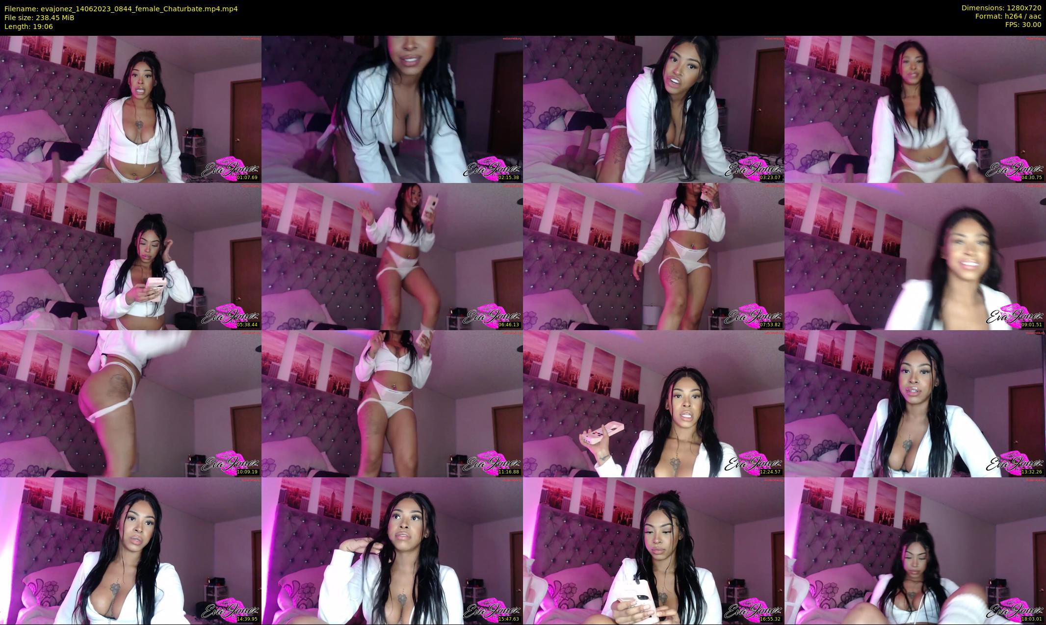 evajonez — 20 minute Chaturbate female cam show recording, 720p, Jun 14, 2023