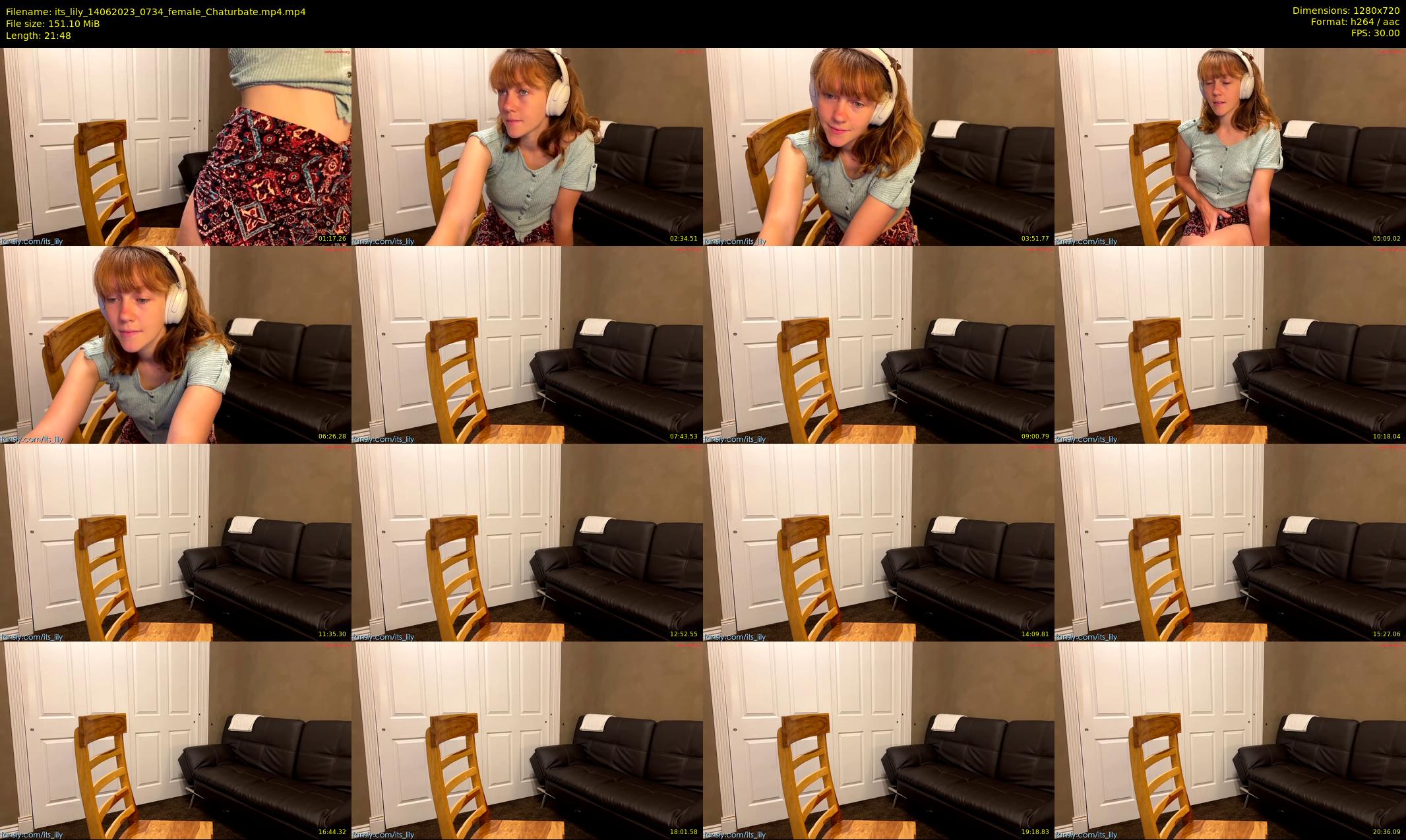 its_lily — 22 minute Chaturbate female cam show recording, 720p, Jun 14, 2023