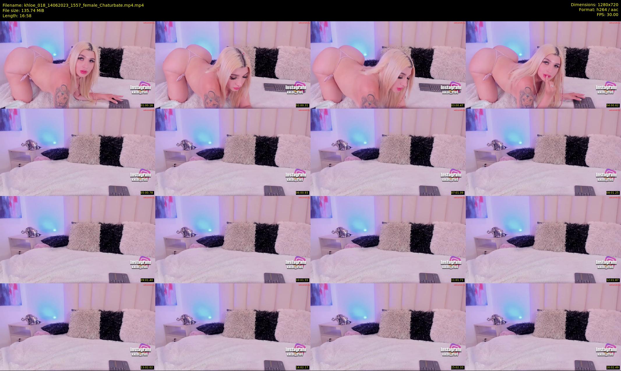khloe_018 — 17 minute Chaturbate female cam show recording, 720p, Jun 14, 2023