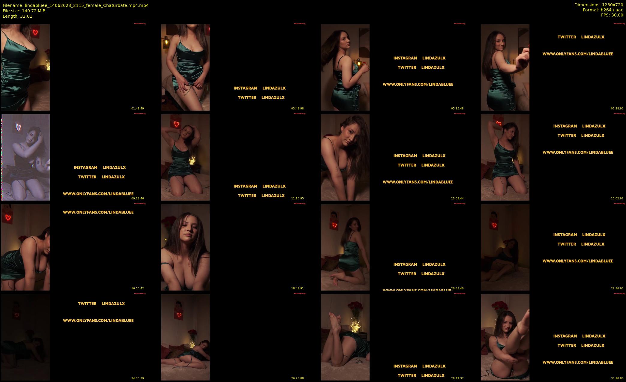 lindabluee — 33 minute Chaturbate female cam show recording, 720p, Jun 14, 2023