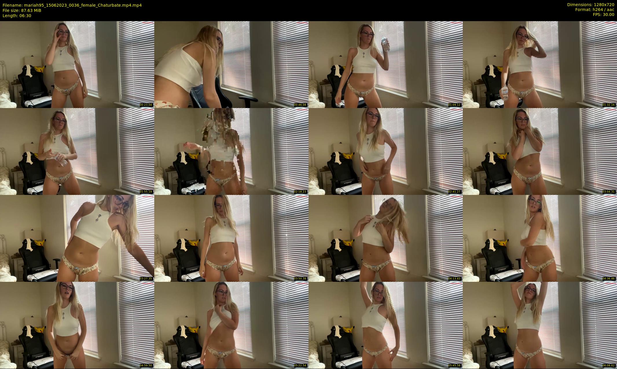 mariah95 — 7 minute Chaturbate female cam show recording, 720p, Jun 15, 2023