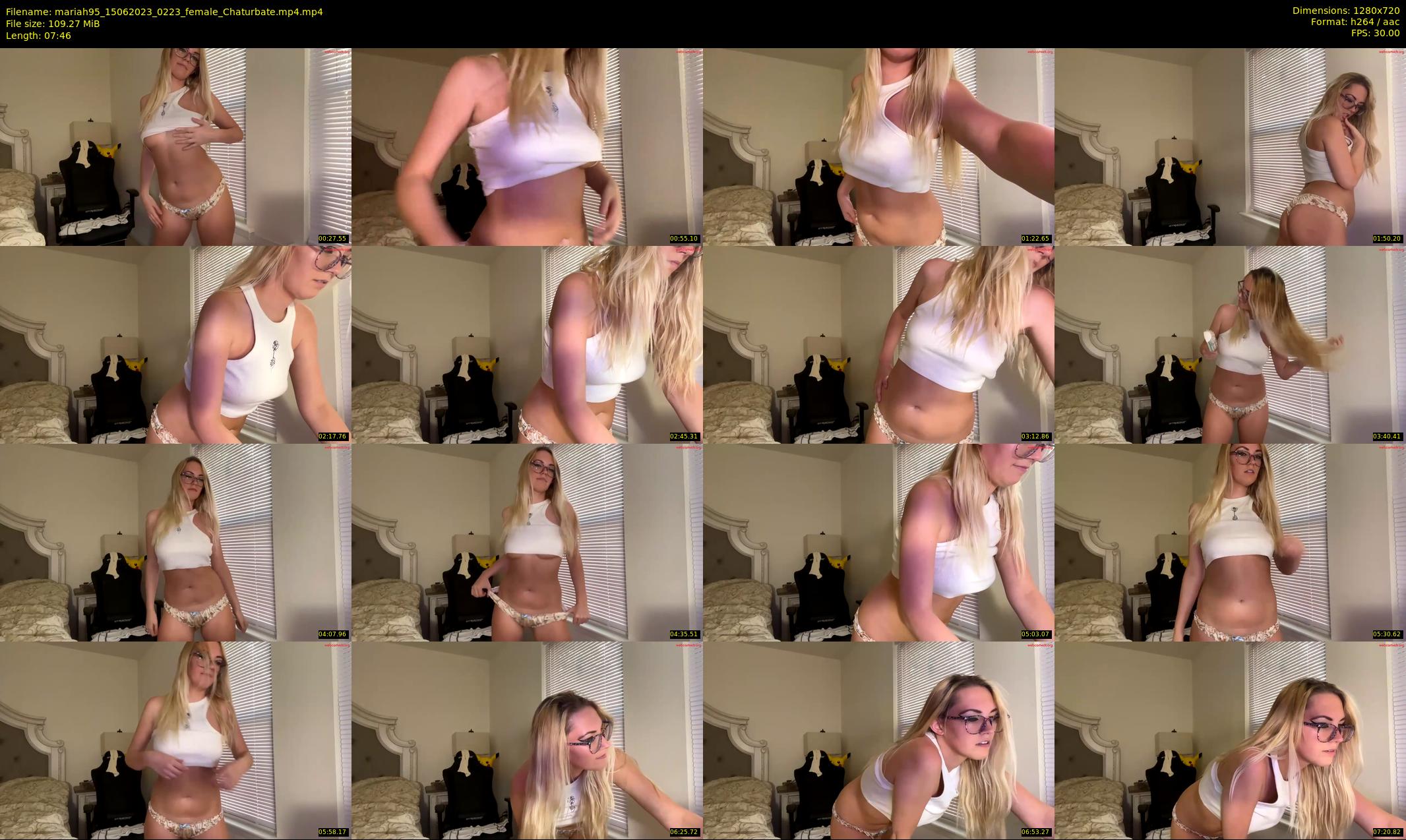 mariah95 — 8 minute Chaturbate female cam show recording, 720p, Jun 15, 2023