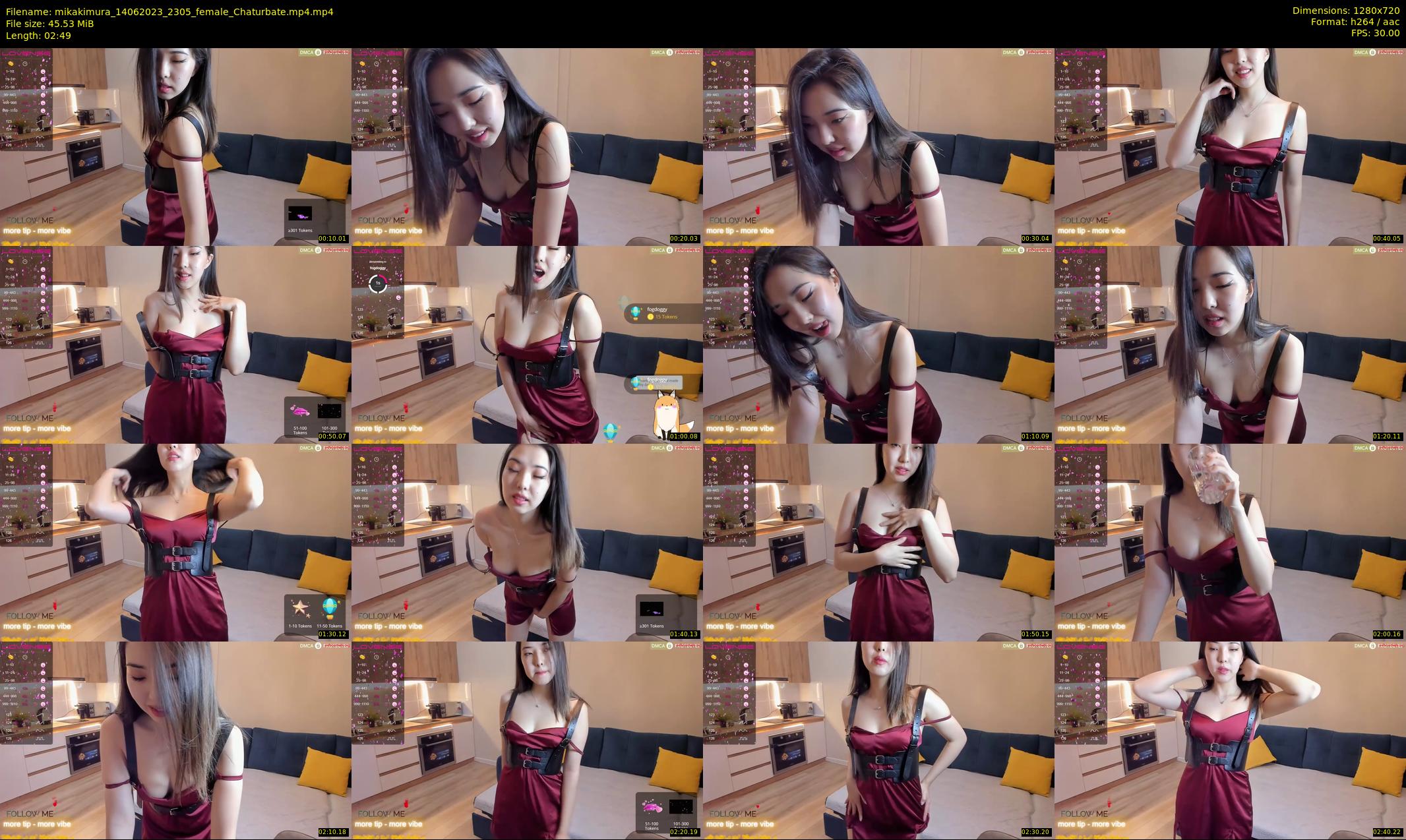 mikakimura — 3 minute Chaturbate female cam show recording, 720p, Jun 14, 2023