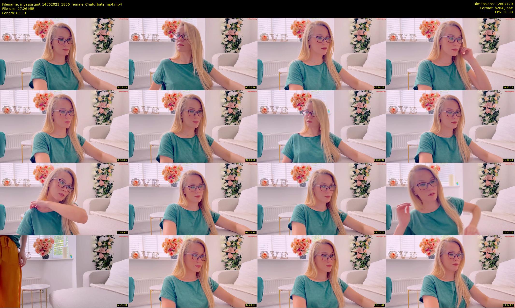 myassistant — 4 minute Chaturbate female cam show recording, 720p, Jun 14, 2023