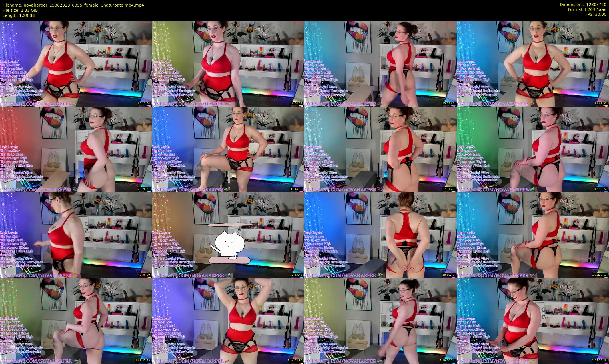 novaharper — 90 minute Chaturbate female cam show recording, 720p, Jun 15, 2023