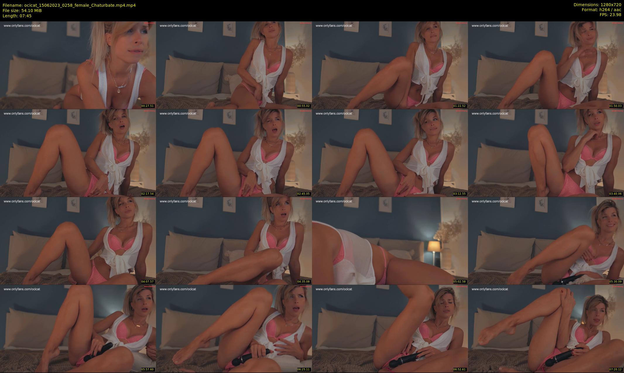 ocicat — 8 minute Chaturbate female cam show recording, 720p, Jun 15, 2023