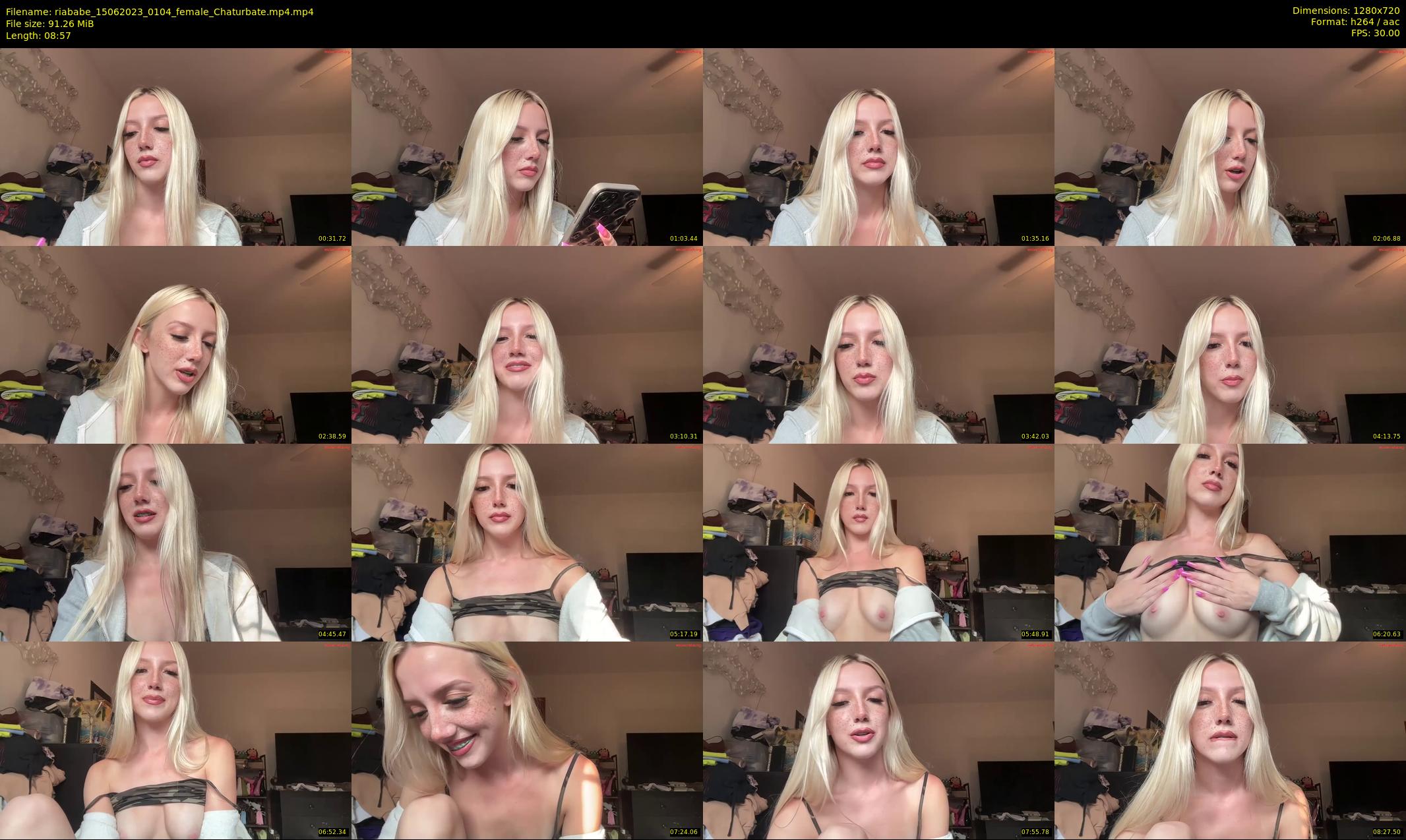 riababe — 9 minute Chaturbate female cam show recording, 720p, Jun 15, 2023