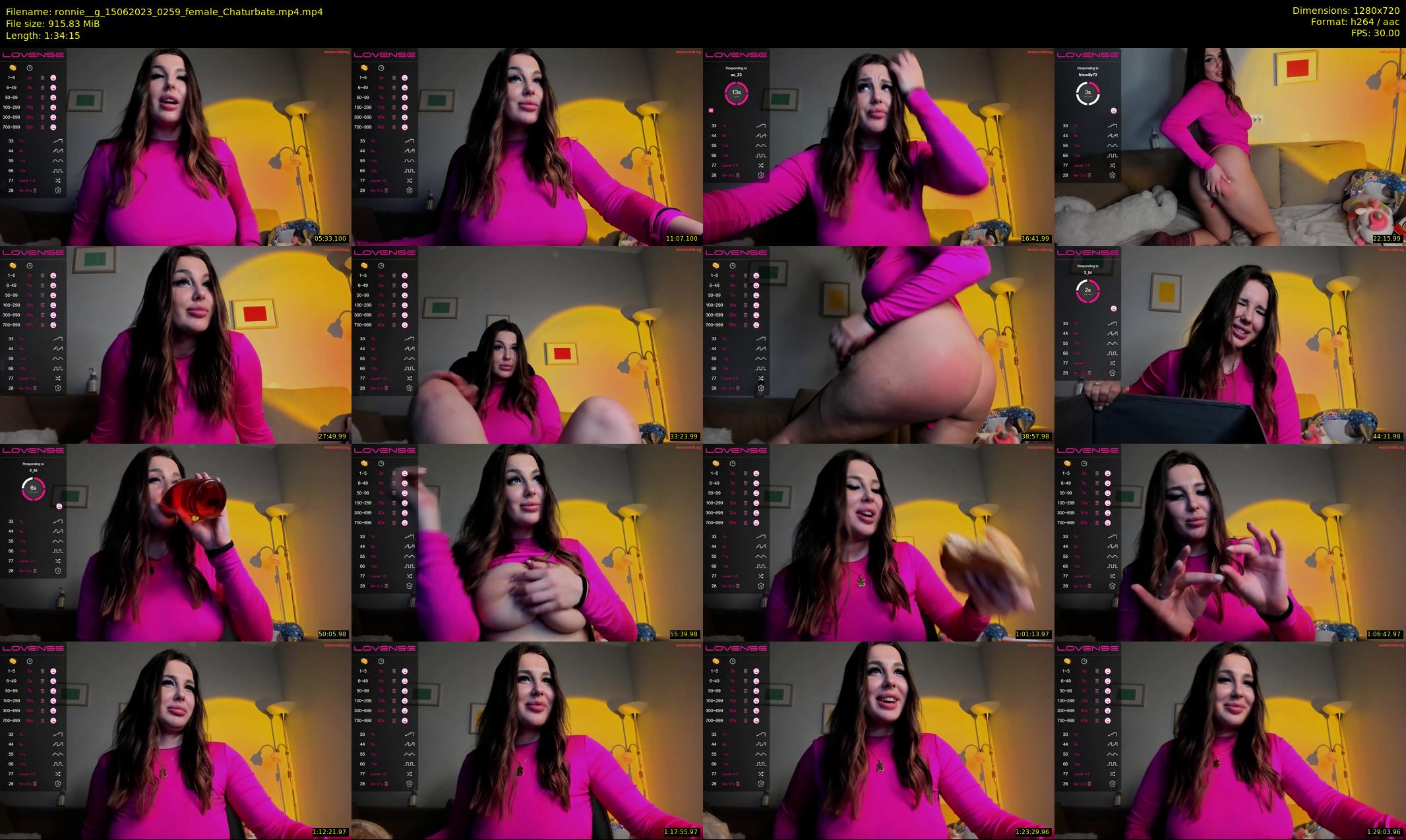 ronnie__g — 95 minute Chaturbate female cam show recording, 720p, Jun 15, 2023