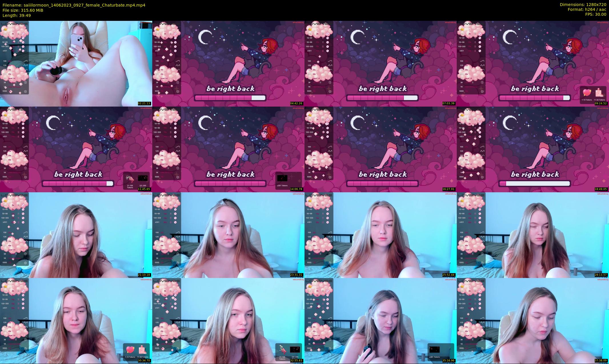saiiilormoon — 40 minute Chaturbate female cam show recording, 720p, Jun 14, 2023