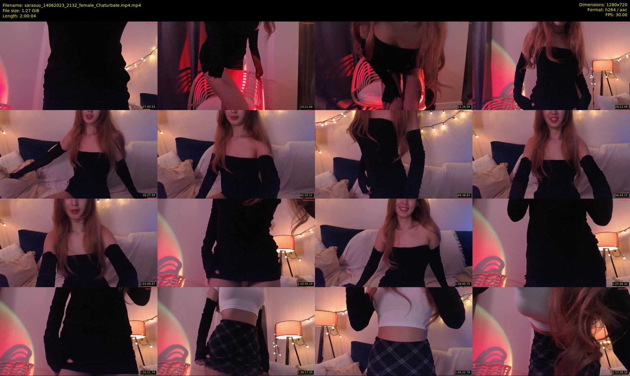 sarasuo — 121 minute Chaturbate female cam show recording, 720p, Jun 14, 2023