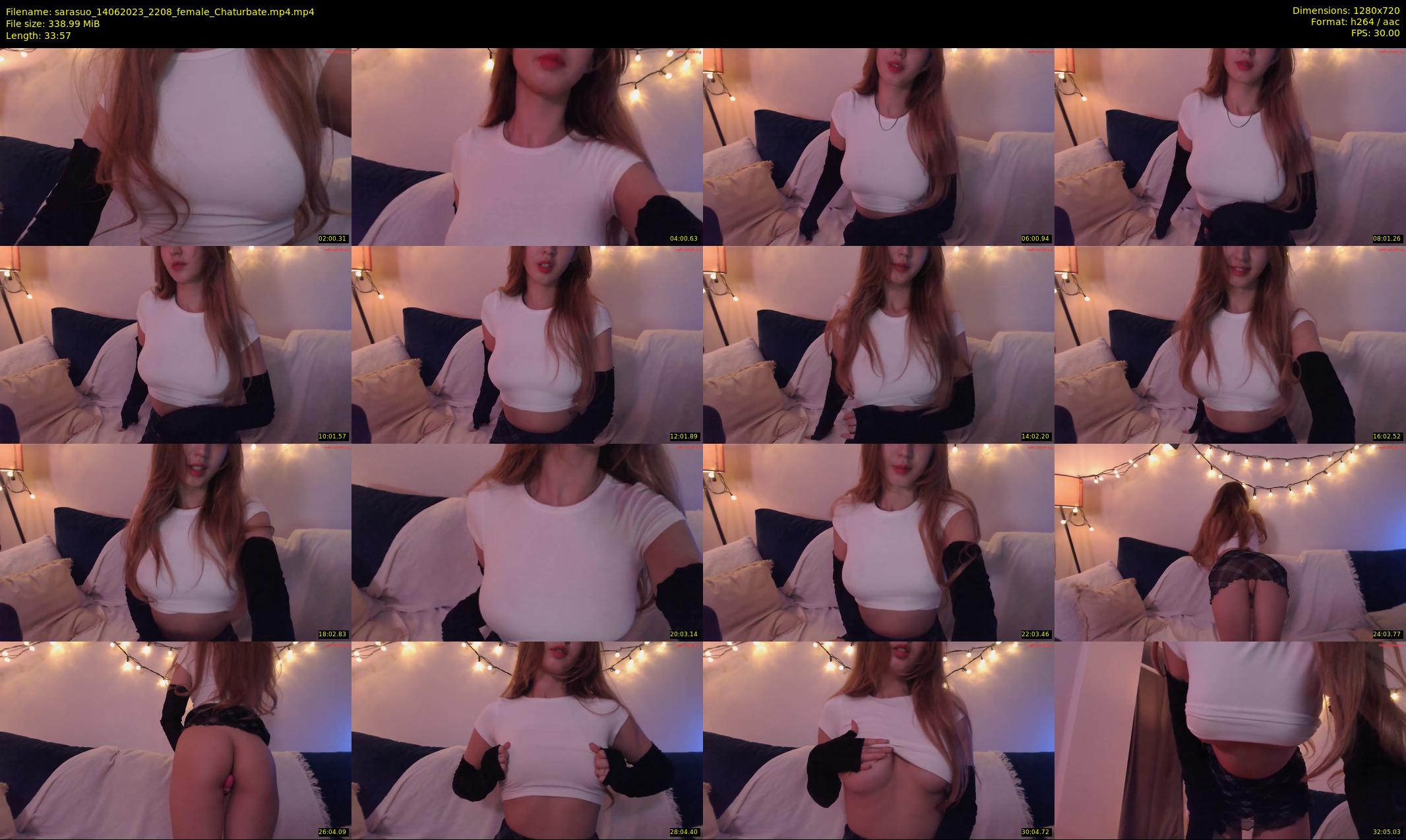 sarasuo — 34 minute Chaturbate female cam show recording, 720p, Jun 14, 2023