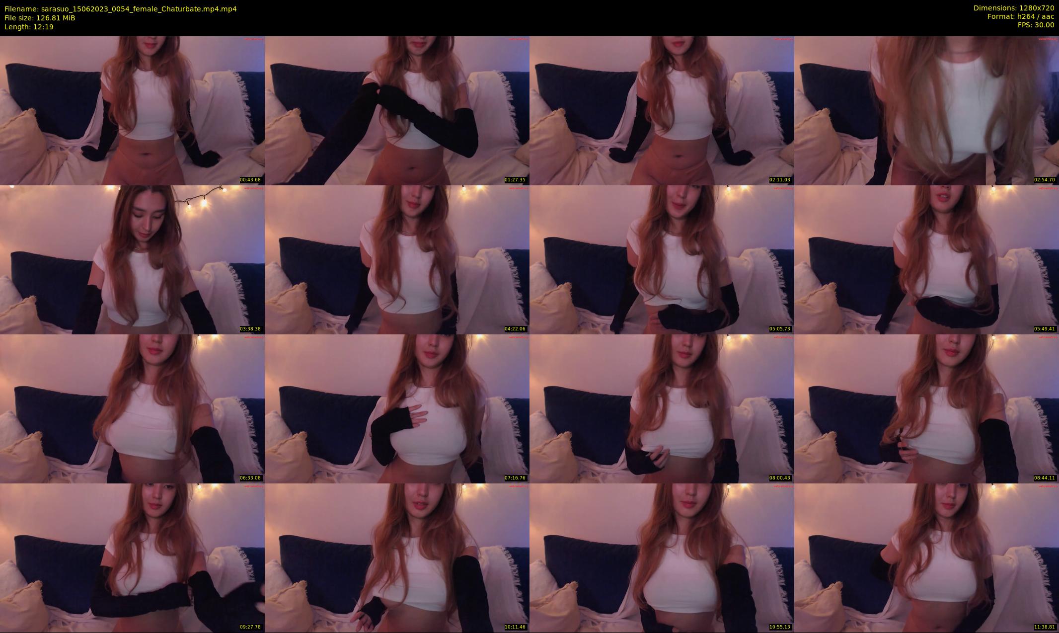 sarasuo — 13 minute Chaturbate female cam show recording, 720p, Jun 15, 2023