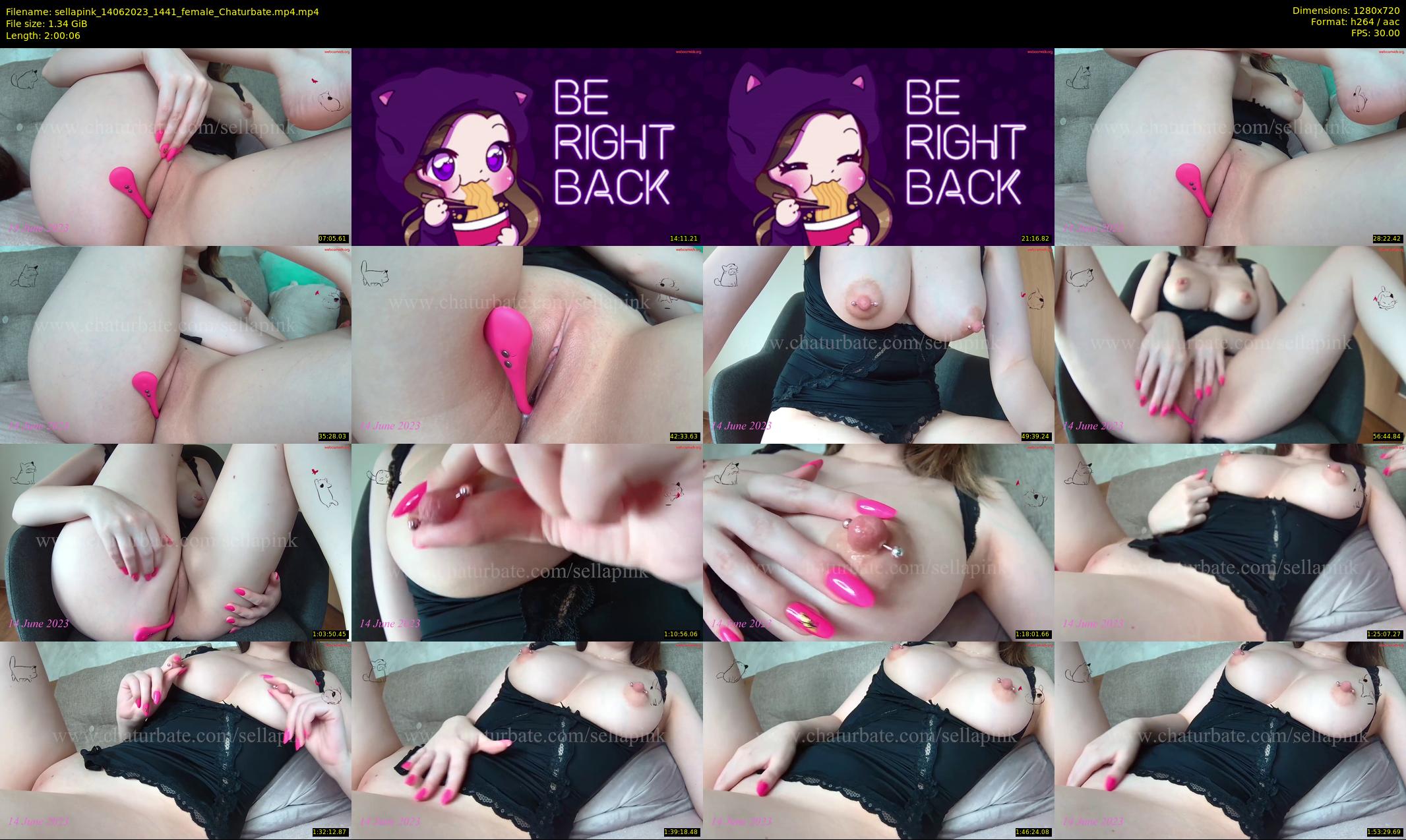 sellapink — 121 minute Chaturbate female cam show recording, 720p, Jun 14, 2023