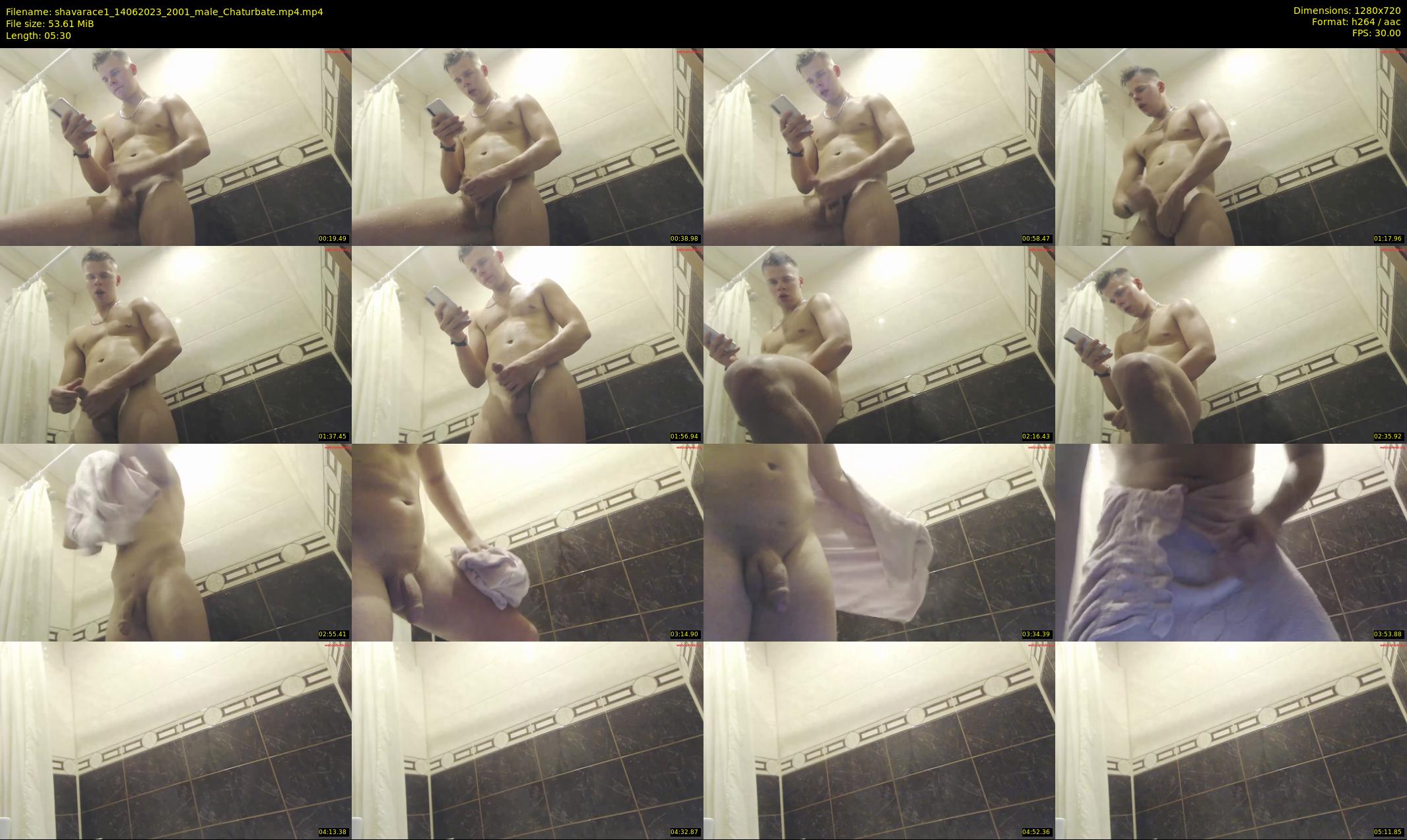 shavarace1 — 6 minute Chaturbate male cam show recording, 720p, Jun 14, 2023