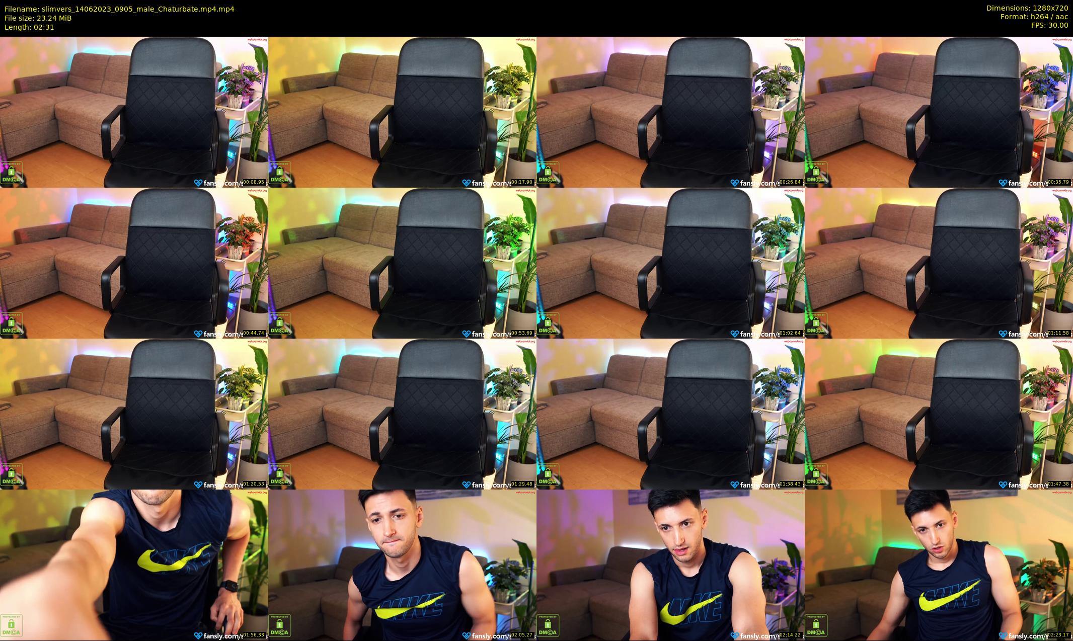 slimvers — 3 minute Chaturbate male cam show recording, 720p, Jun 14, 2023