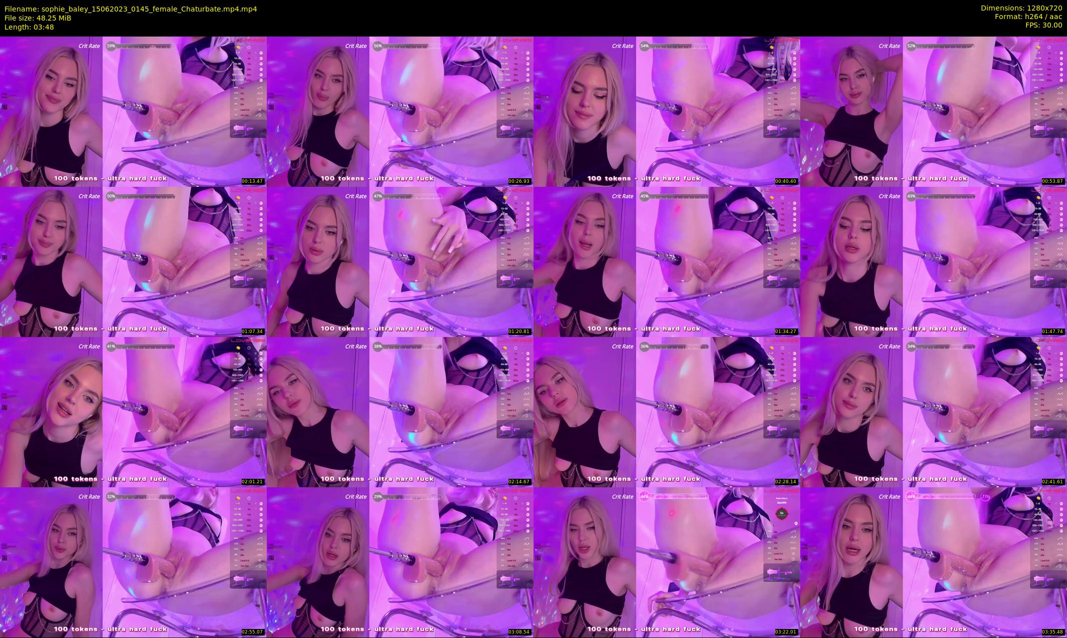 sophie_baley — 4 minute Chaturbate female cam show recording, 720p, Jun 15, 2023