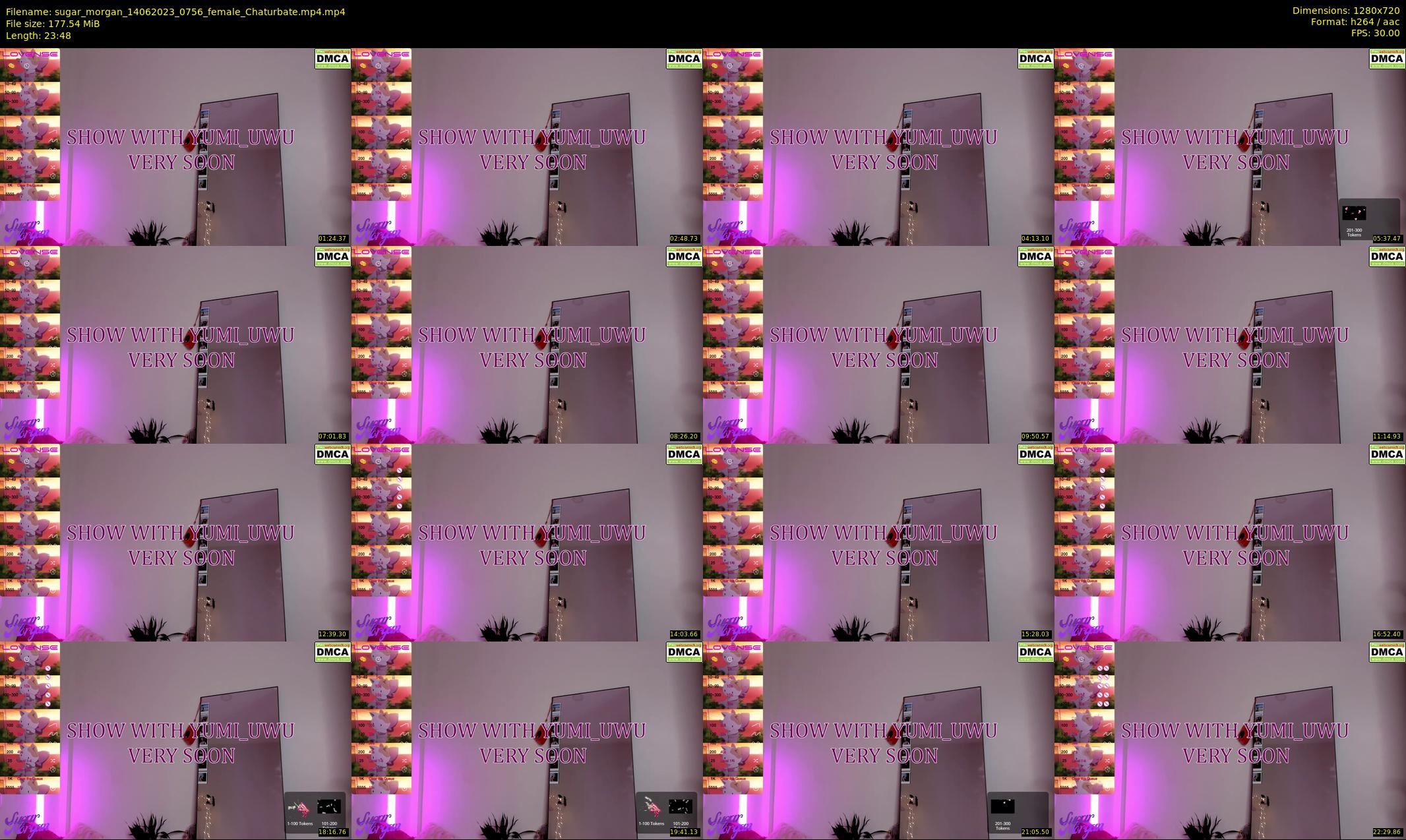 sugar_morgan — 24 minute Chaturbate female cam show recording, 720p, Jun 14, 2023