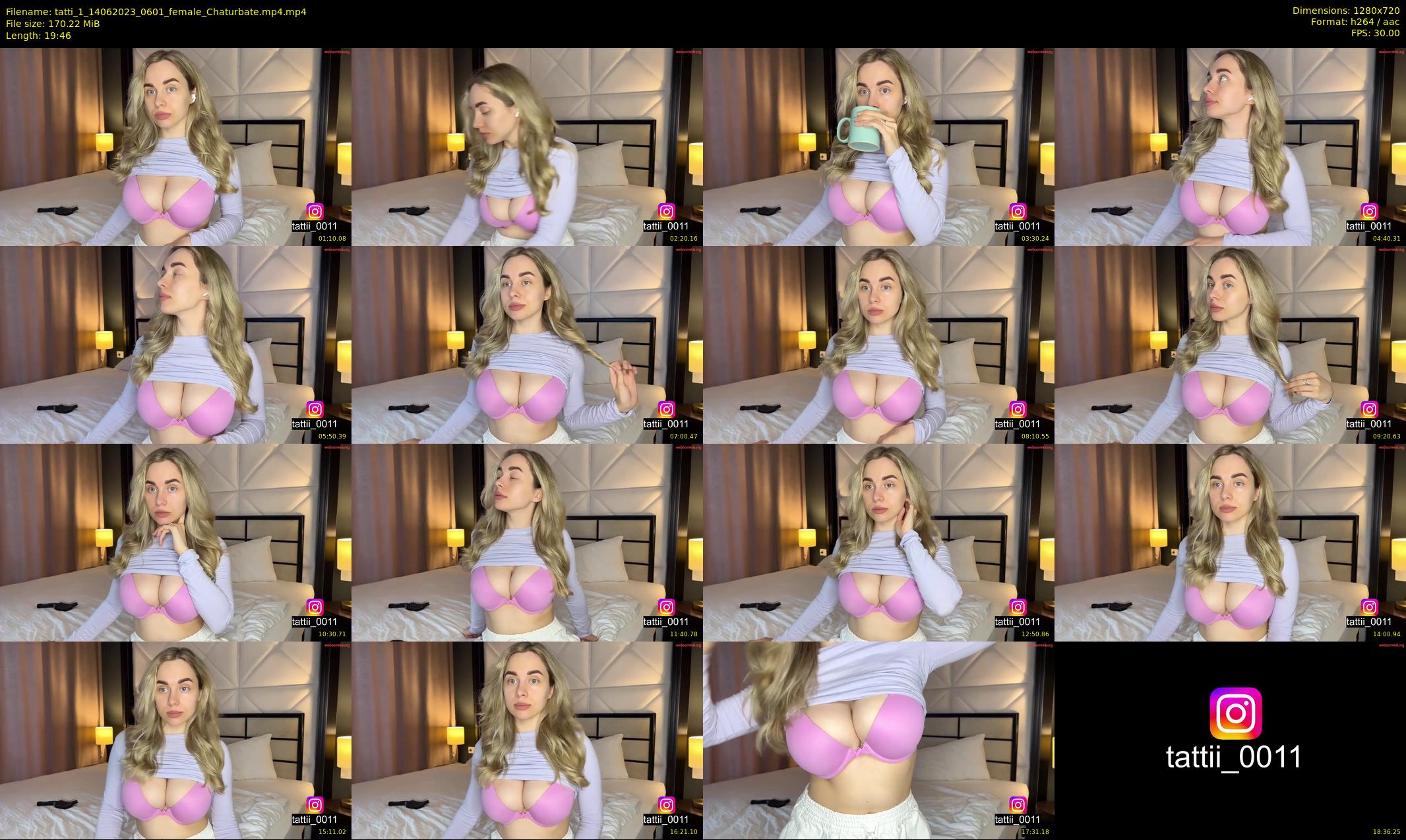 tatti_1 — 20 minute Chaturbate female cam show recording, 720p, Jun 14, 2023