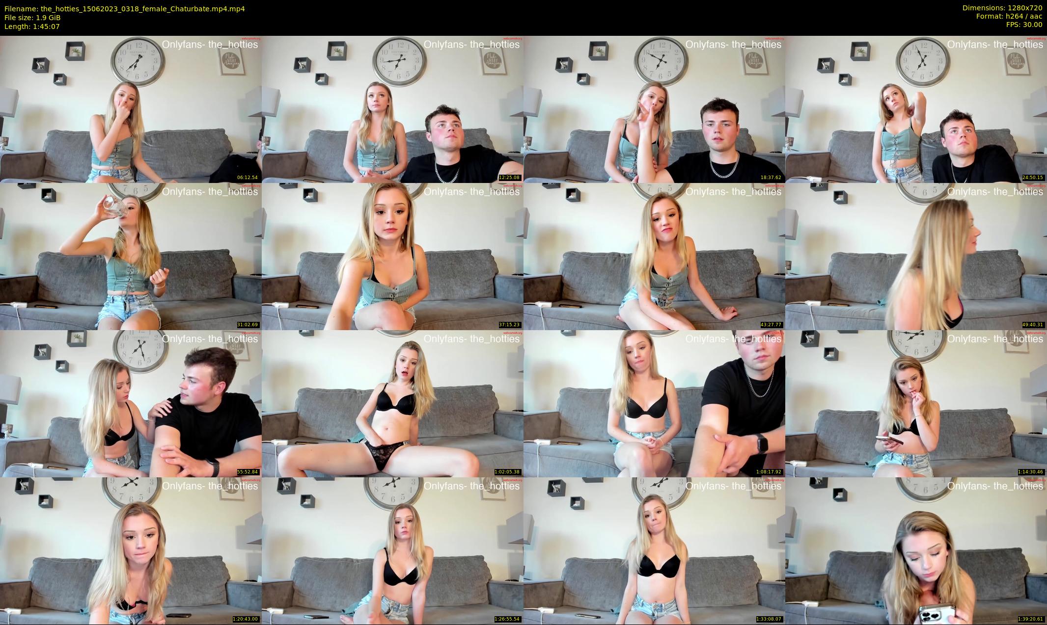 the_hotties — 106 minute Chaturbate couple cam show recording, 720p, Jun 15, 2023