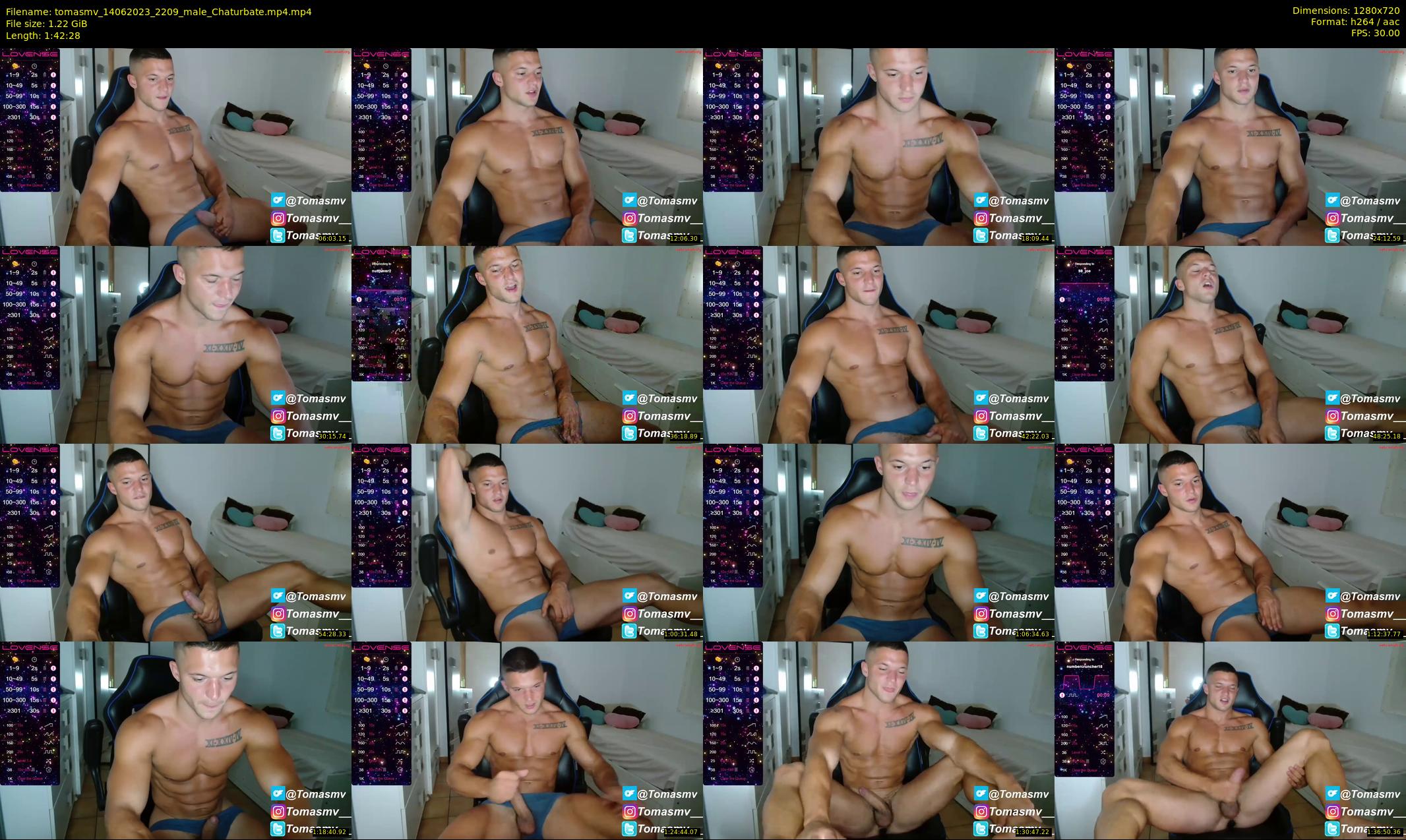 tomasmv — 103 minute Chaturbate male cam show recording, 720p, Jun 14, 2023