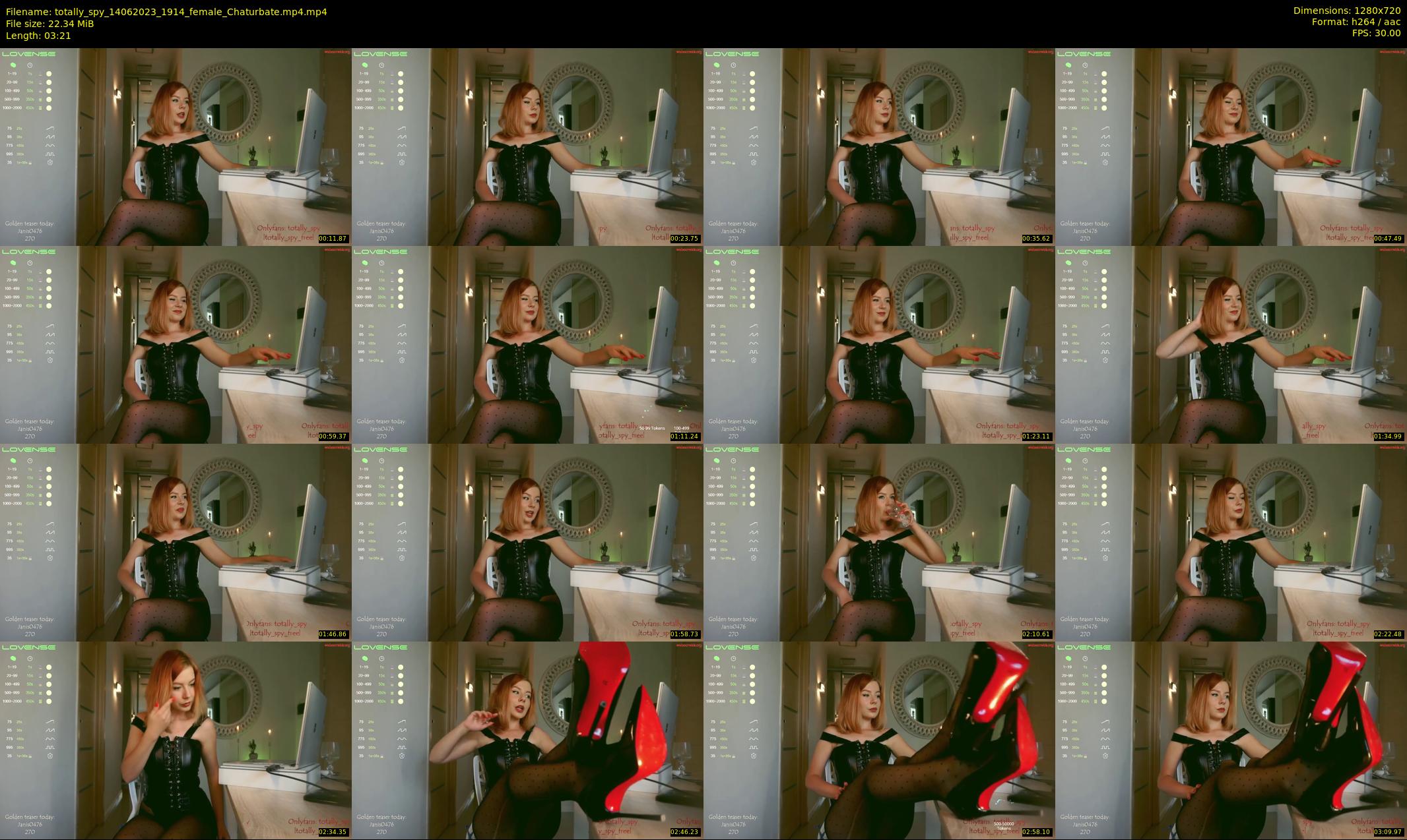 totally_spy — 4 minute Chaturbate female cam show recording, 720p, Jun 14, 2023