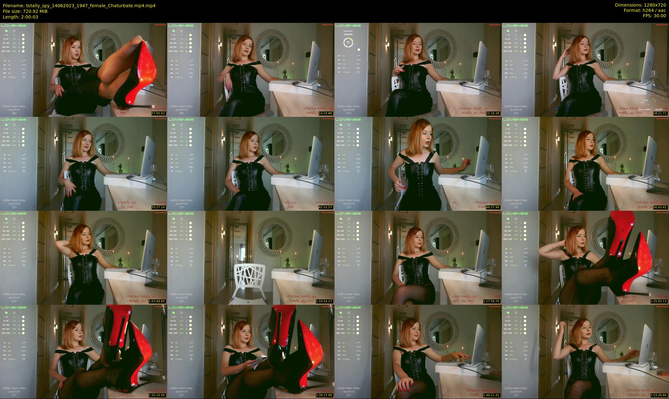 totally_spy — 121 minute Chaturbate female cam show recording, 720p, Jun 14, 2023