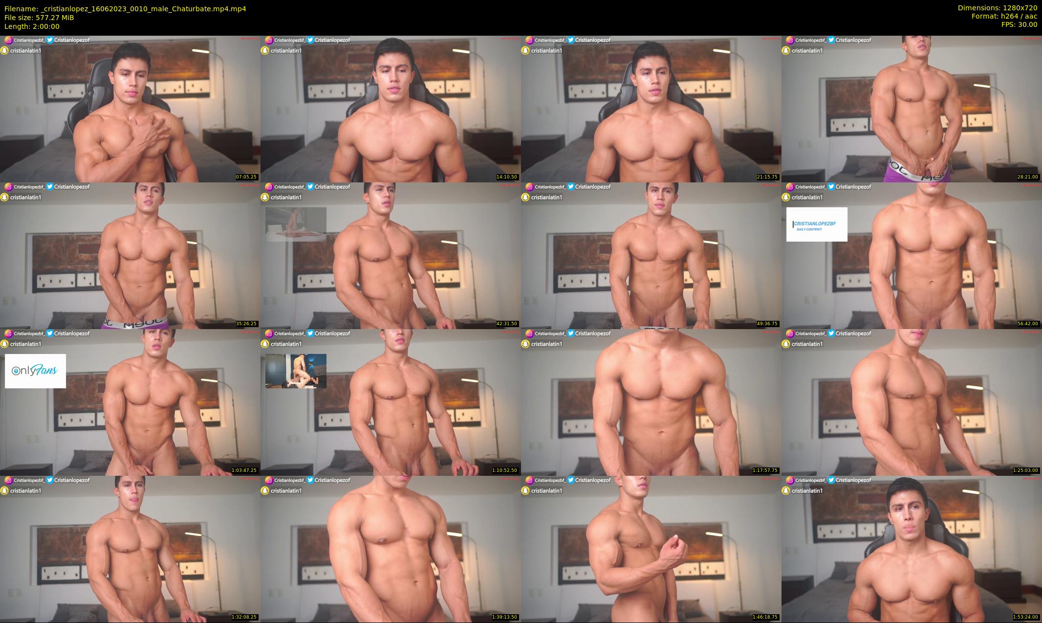 _cristianlopez — 120 minute Chaturbate male cam show recording, 720p, Jun 16, 2023