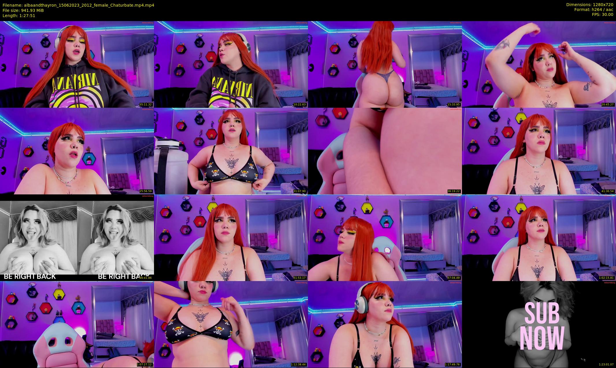 albaandthayron — 88 minute Chaturbate couple cam show recording, 720p, Jun 15, 2023